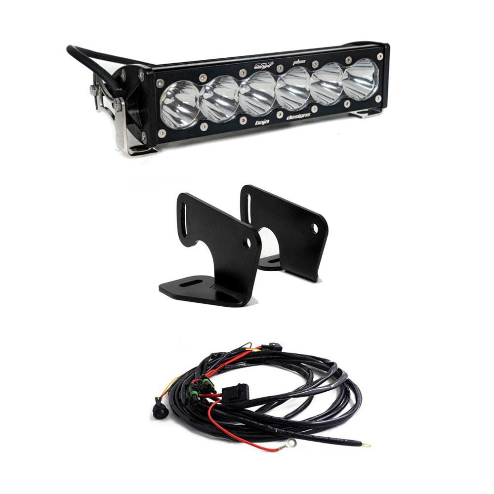 Baja Designs OnX6+ 10 Inch Hood Mount Light Bar Kit 447167