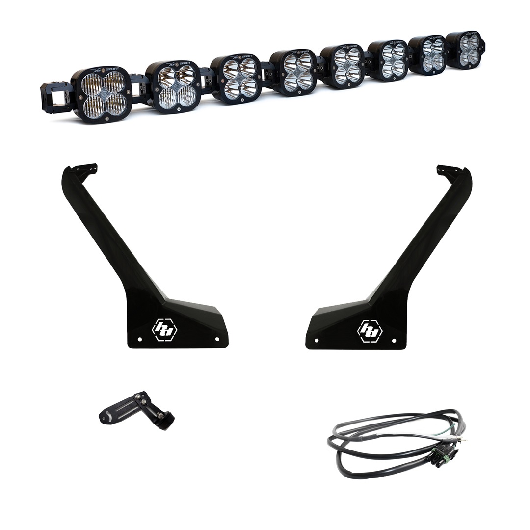Baja Designs Jeep JL/JT 8XL Linkable Roof Mount Light Kit 447664UP