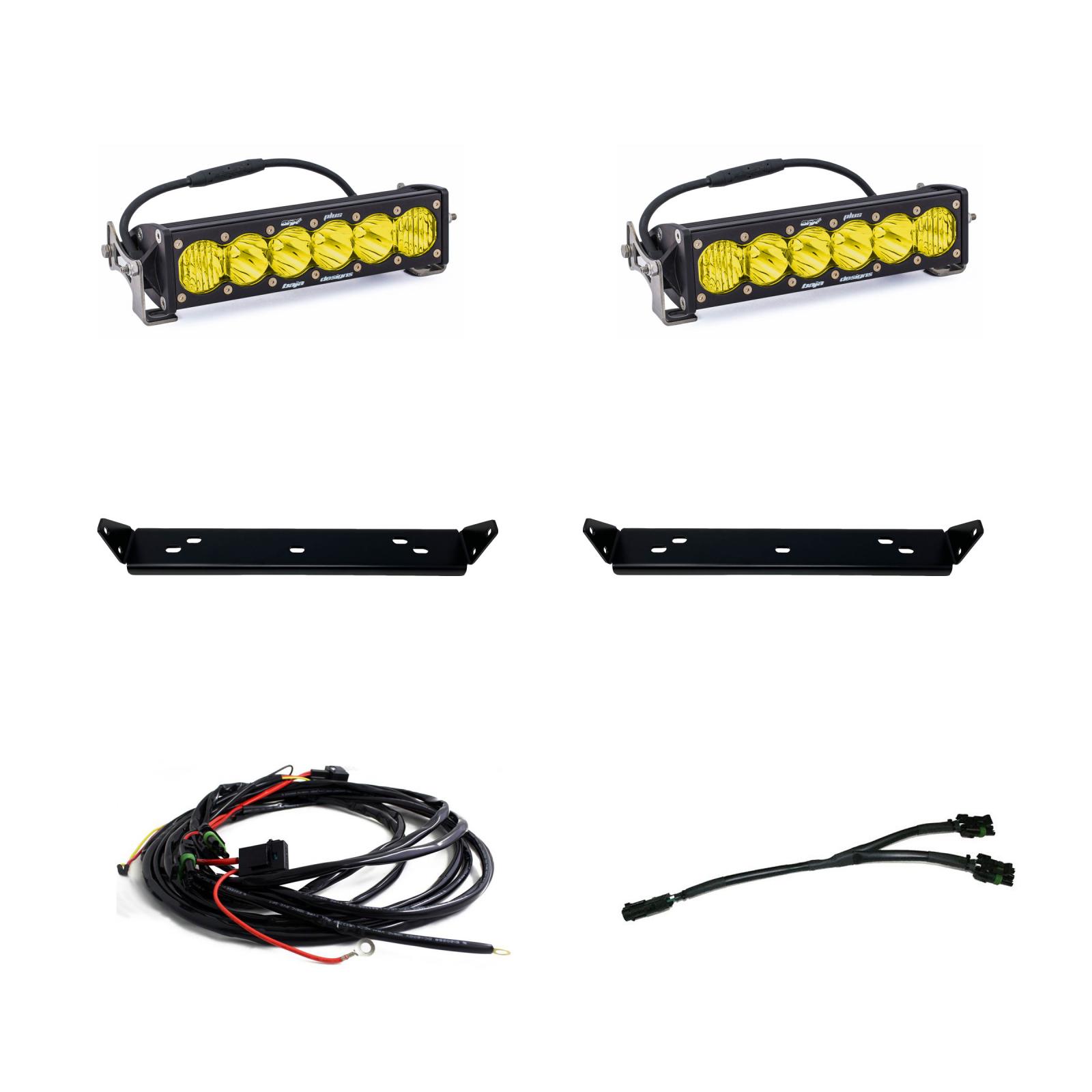 Baja Designs OnX6+ 10 Inch Dual Behind Grille Light Bar Kit 448064