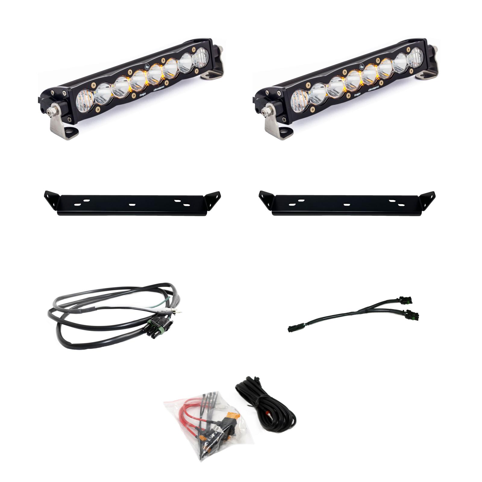Baja Designs S8 10 Inch Dual Behind Grille Light Bar Kit 448065