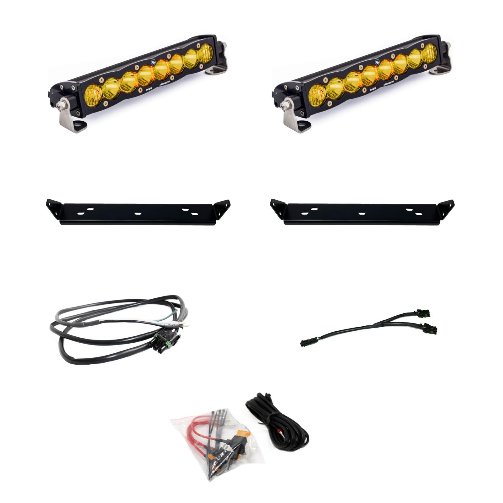 Baja Designs S8 10 Inch Dual Behind Grille Light Bar Kit 448066
