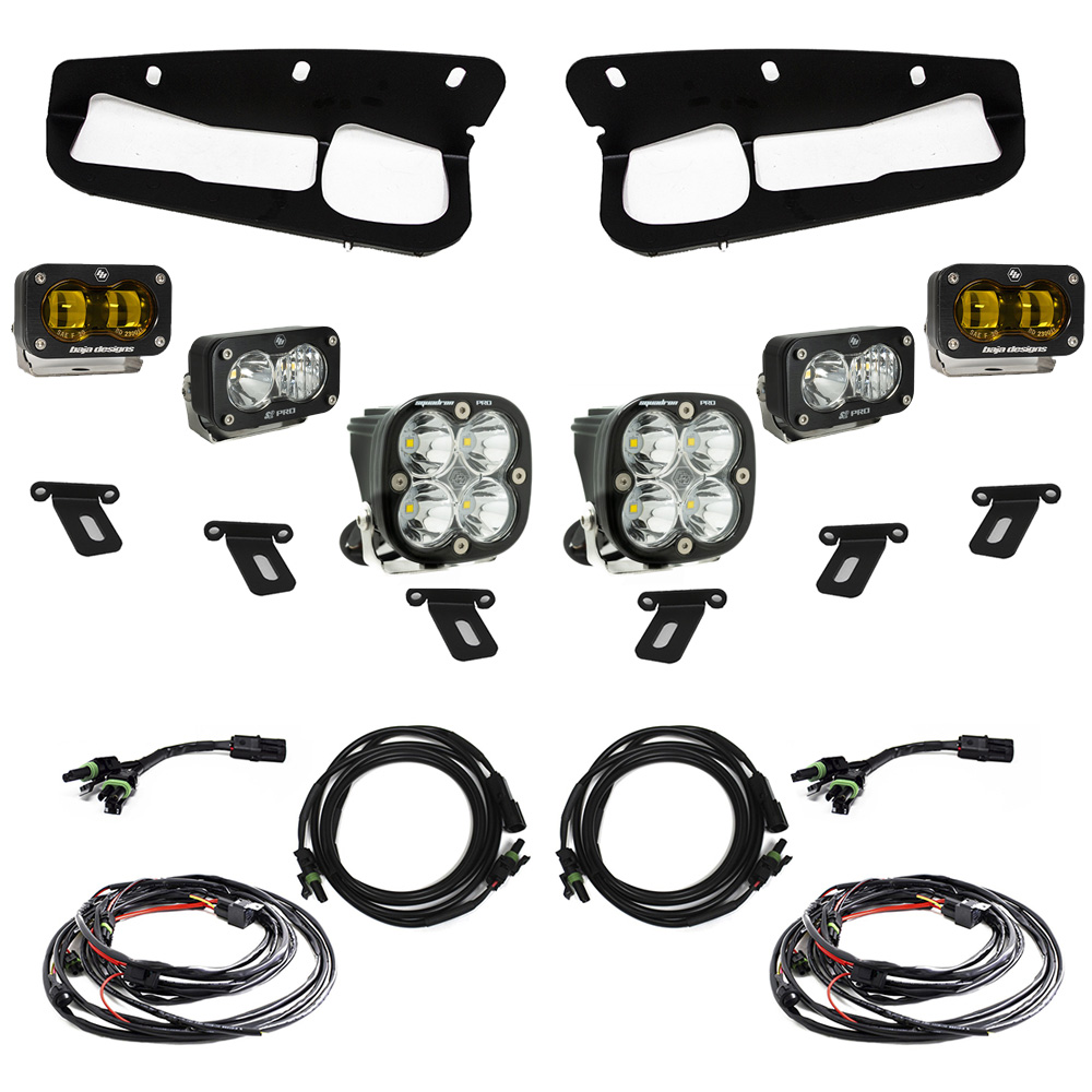 Baja Designs Ford Bronco S2 SAE “Pro” Fog Pocket Light Kit 448179