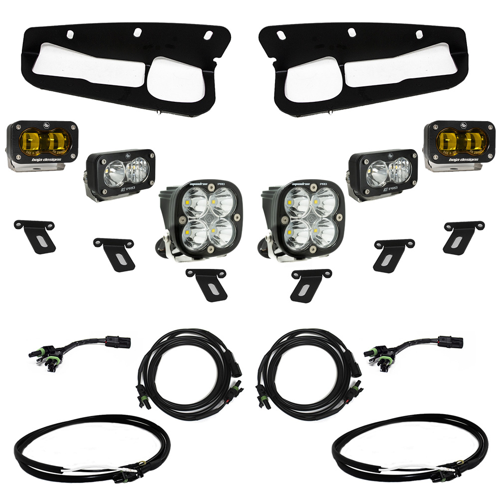 Baja Designs Ford Bronco S2 SAE “Pro” Fog Pocket Light Kit 448179UP