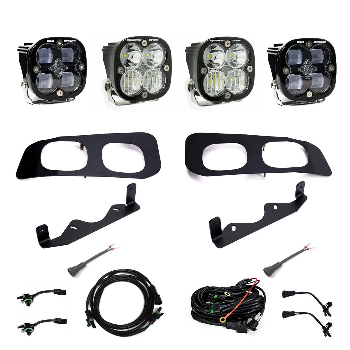 Baja Designs Squadron SAE/Squadron Sport Dual Fog Pocket Light Kit 448225