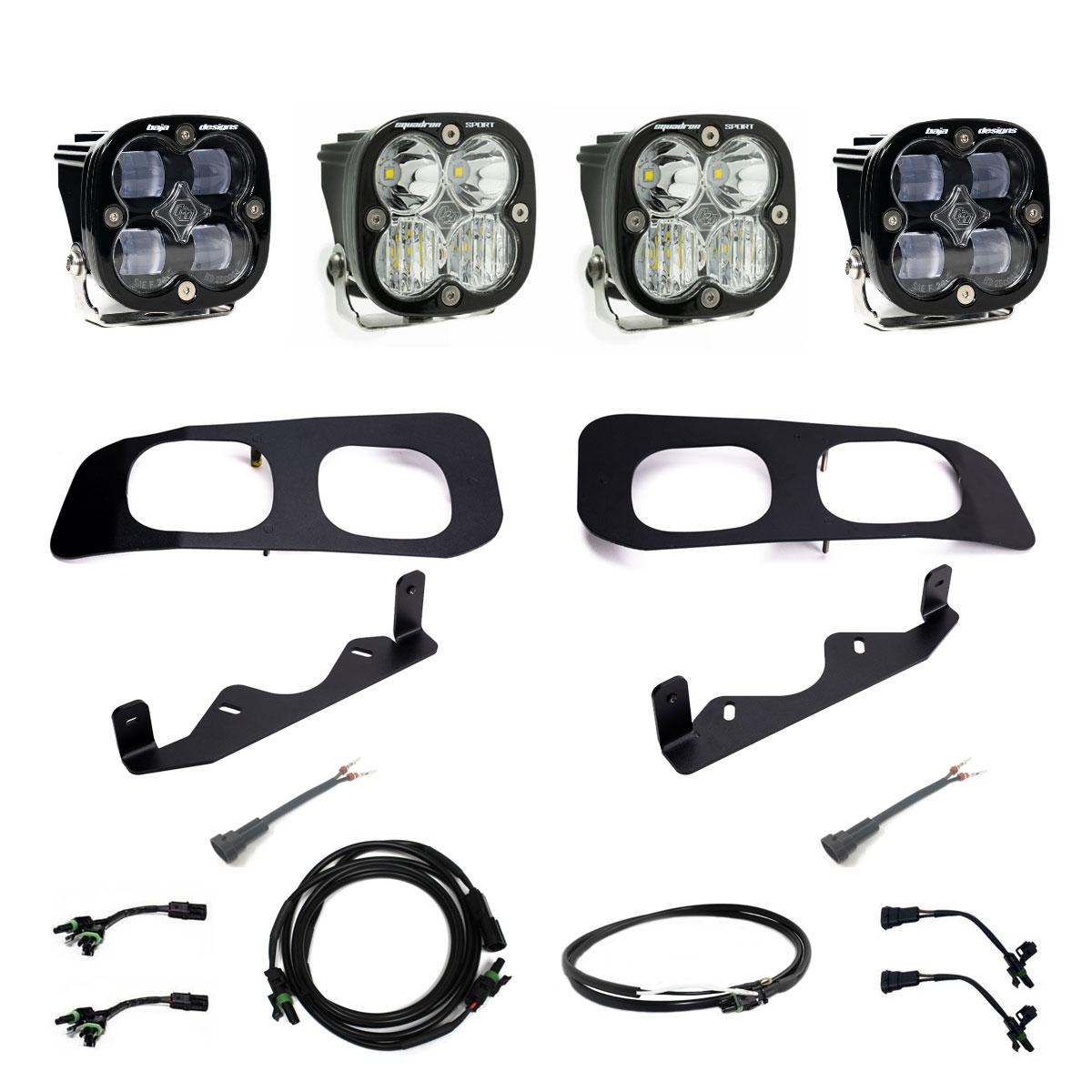 Baja Designs Squadron SAE/Squadron Sport Dual Fog Pocket Light Kit 448225UP