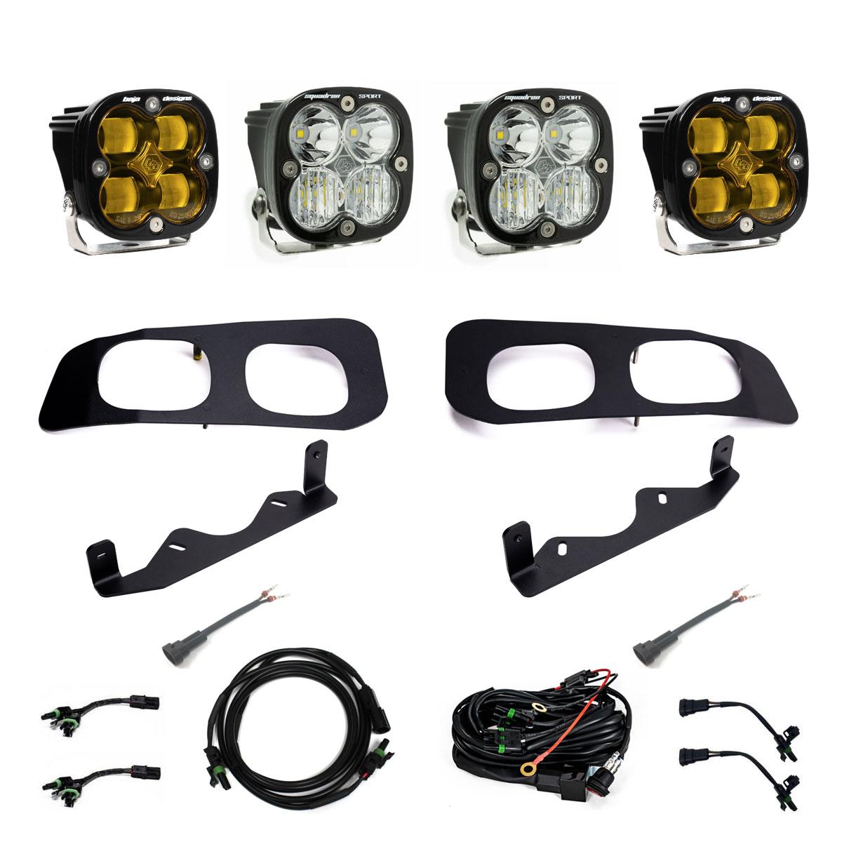 Baja Designs Squadron SAE/Squadron Sport Dual Fog Pocket Light Kit 448226