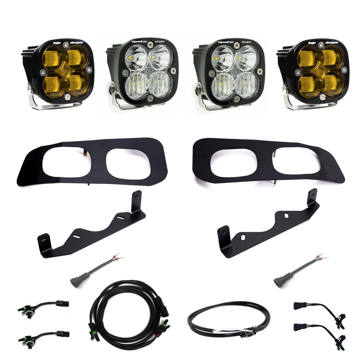 Baja Designs Squadron SAE/Squadron Sport Dual Fog Pocket Light Kit 448226UP
