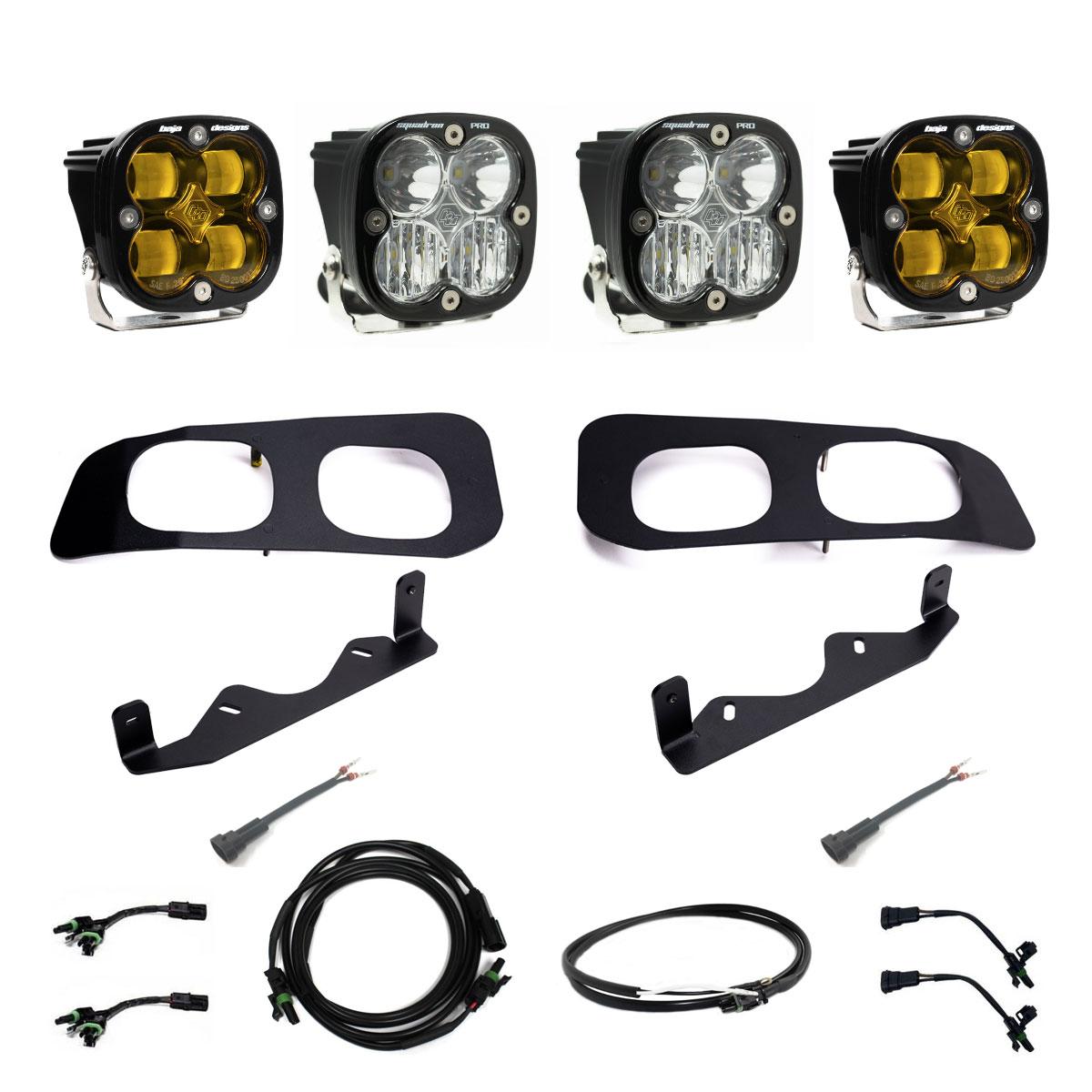 Baja Designs Squadron SAE/Squadron Pro Dual Fog Pocket Light Kit 448228UP