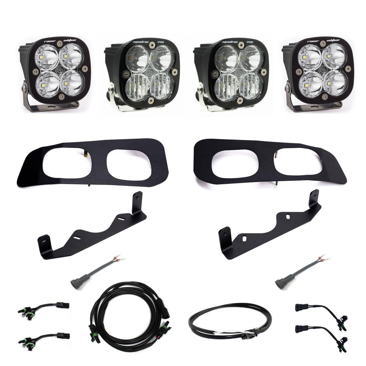 Baja Designs Ford Squadron Racer/Squadron Pro "Unlimited" Dual Fog Pocket Light Kit 448255UP