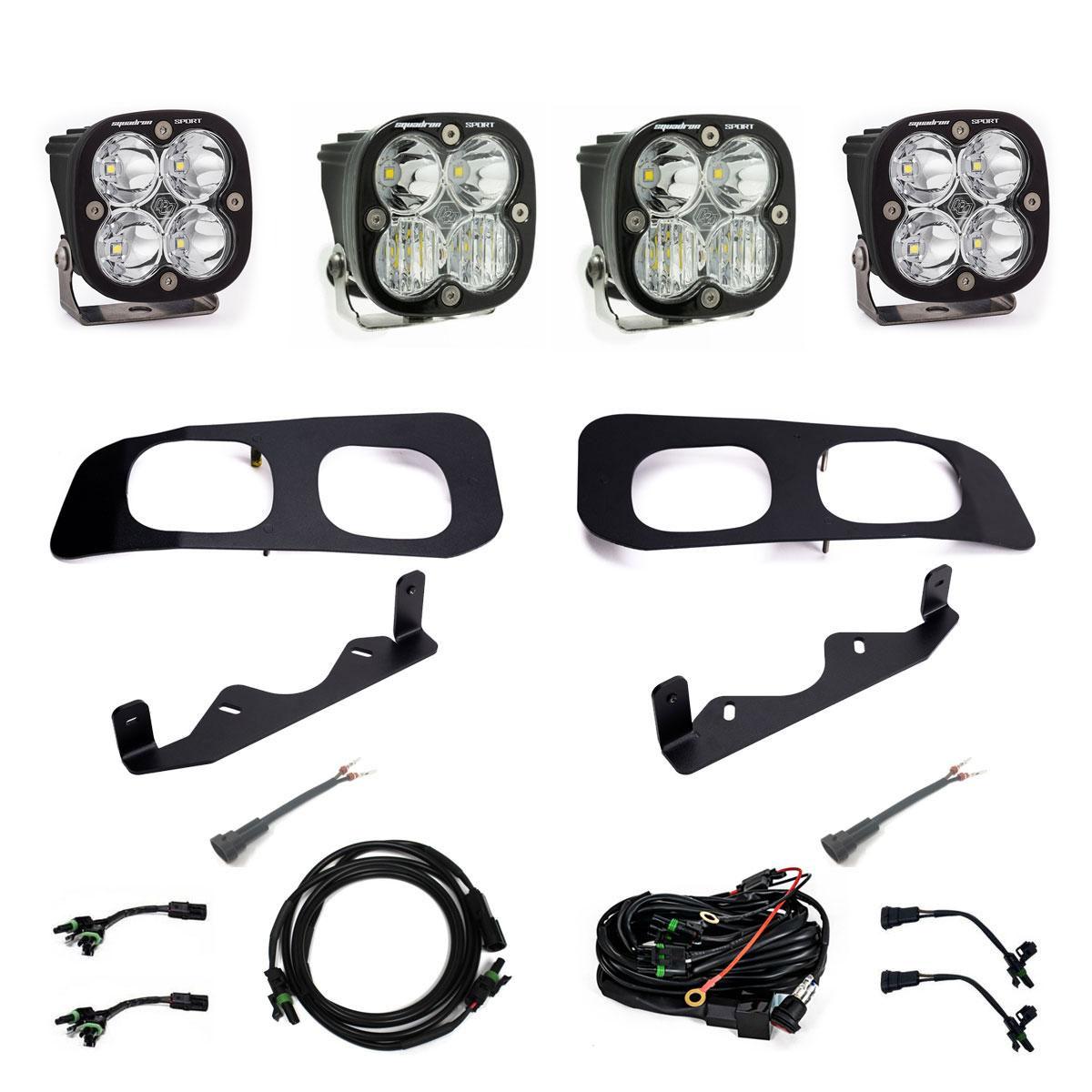 Baja Designs Ford Squadron Sport Dual Fog Pocket Light Kit 448257