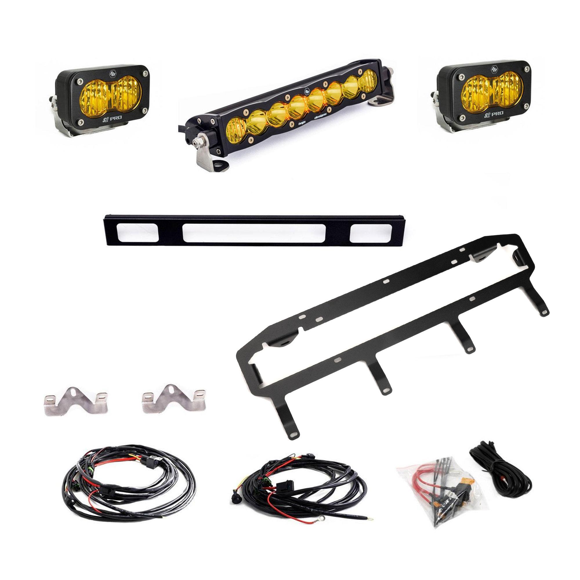 Baja Designs S8 10-inch/S2 Pro Grille Light Replacement Kit 44-8294