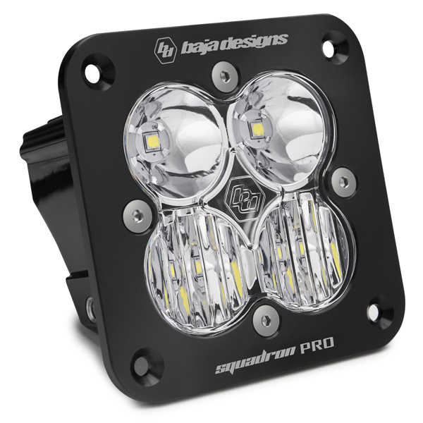 Baja Designs Squadron Pro Black Flush Mount LED Auxiliary Light Pod 491003