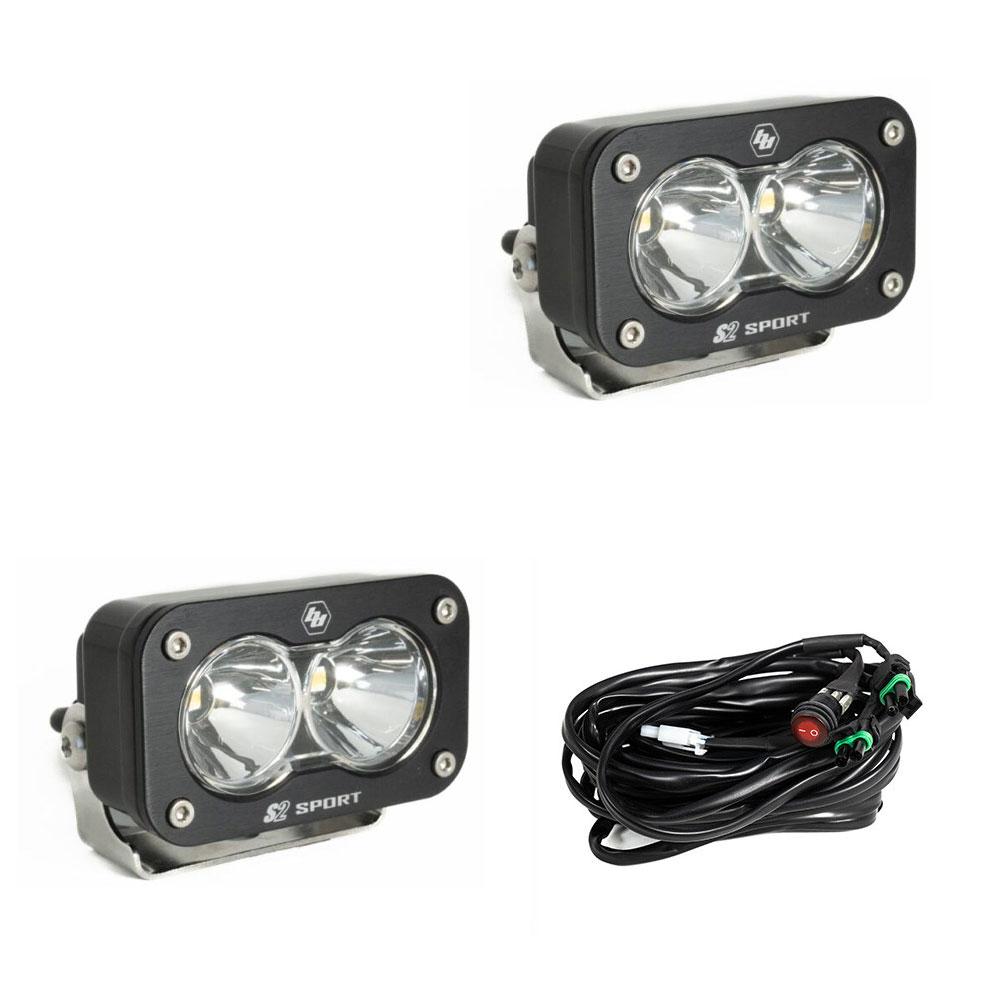 Baja Designs S2 Sport Black LED Auxiliary Light Pod Pair 547801