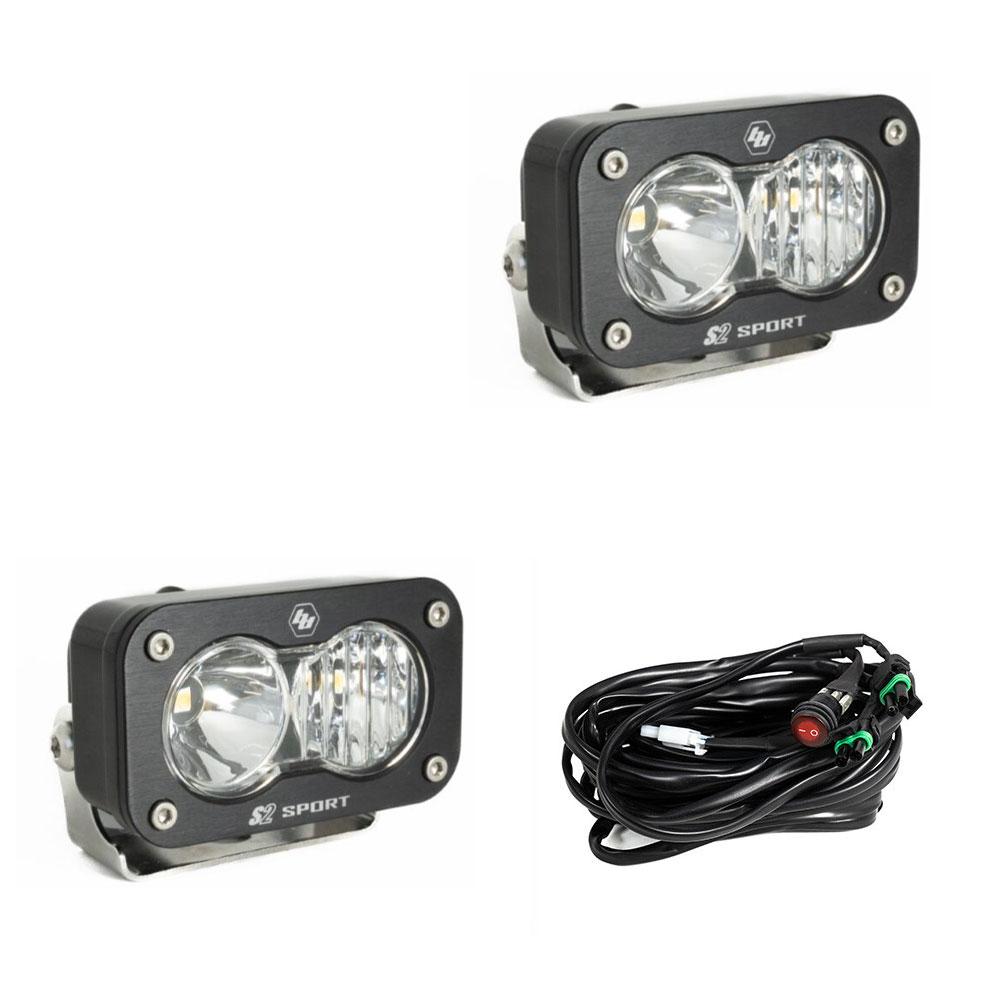 Baja Designs S2 Sport Black LED Auxiliary Light Pod Pair 547803