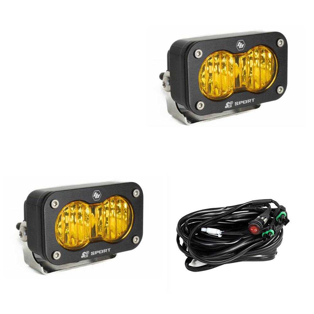 Baja Designs S2 Sport Black LED Auxiliary Light Pod Pair 547815