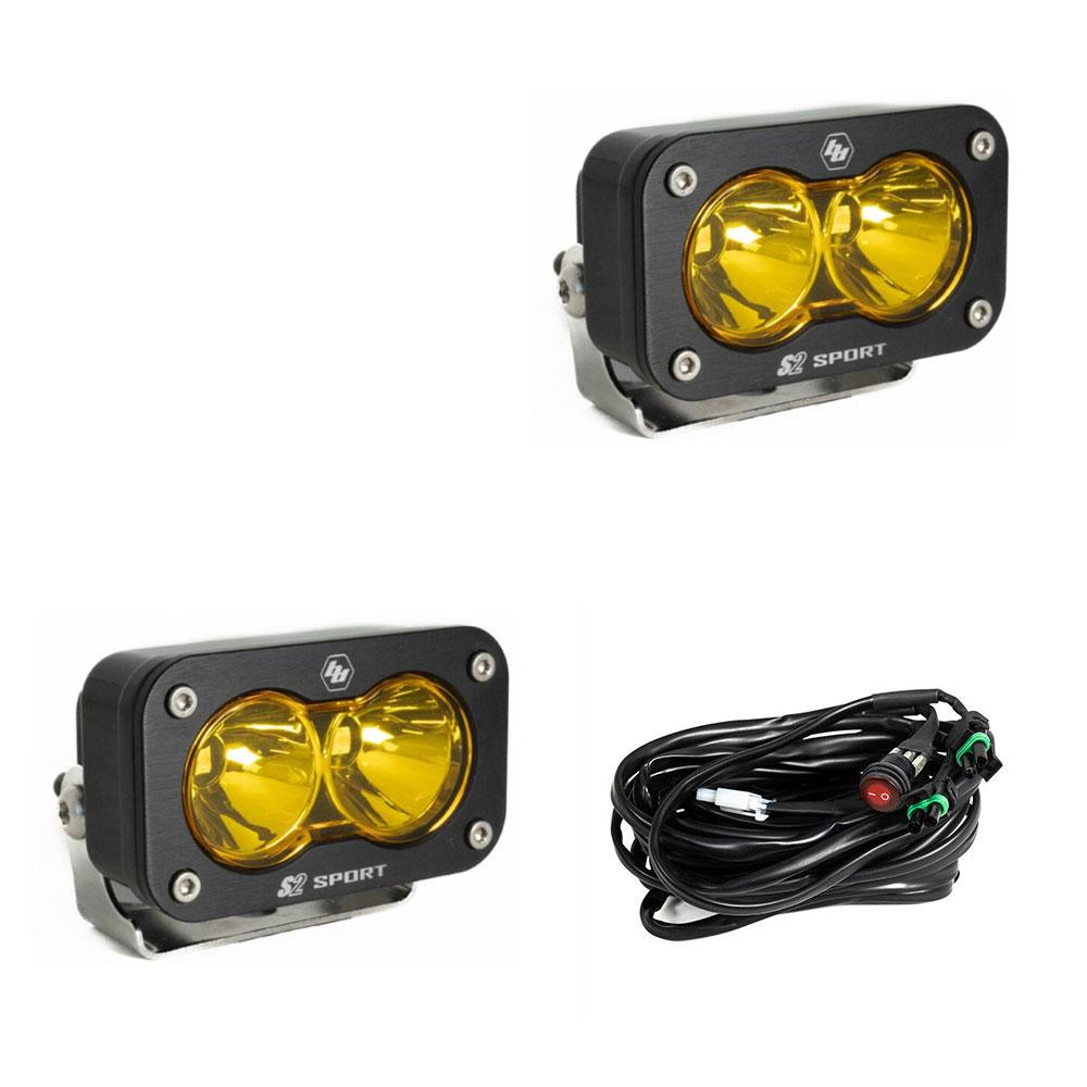 Baja Designs S2 Sport Black LED Auxiliary Light Pod Pair 547811