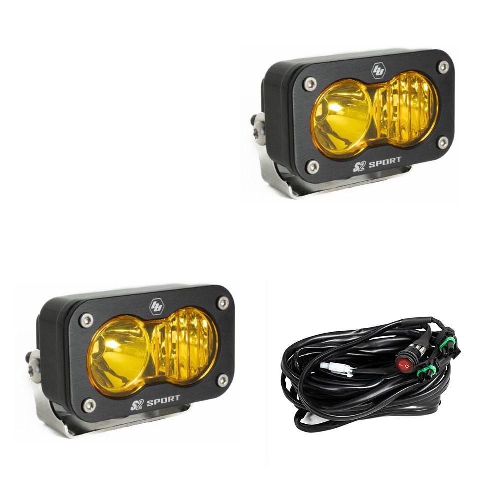 Baja Designs S2 Sport Black LED Auxiliary Light Pod Pair 547813
