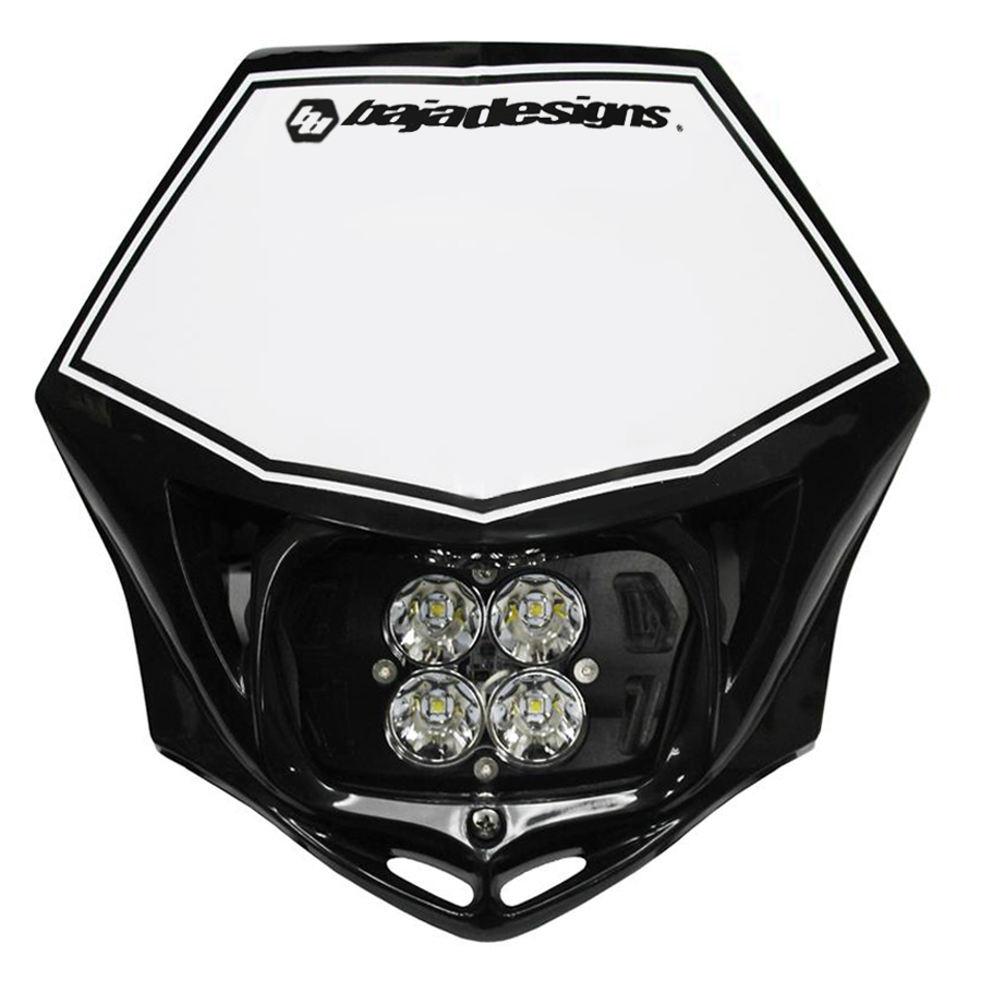 Baja Designs Motorcycle Squadron Sport (A/C) Headlight Kit w/ Shell 557001BKAC