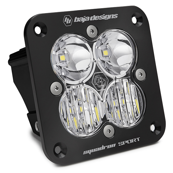 Baja Designs Squadron Sport Black Flush Mount LED Auxiliary Light Pod 551003