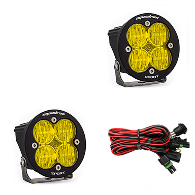 Baja Designs Squadron-R Sport Black LED Auxiliary Light Pod Pair 587815