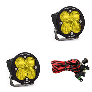 Baja Designs Squadron-R Sport Black LED Auxiliary Light Pod Pair 587813