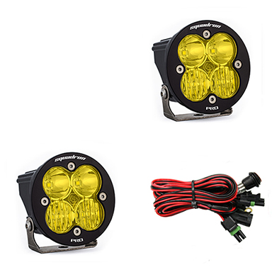 Baja Designs Squadron-R Pro Black LED Auxiliary Light Pod Pair 597813