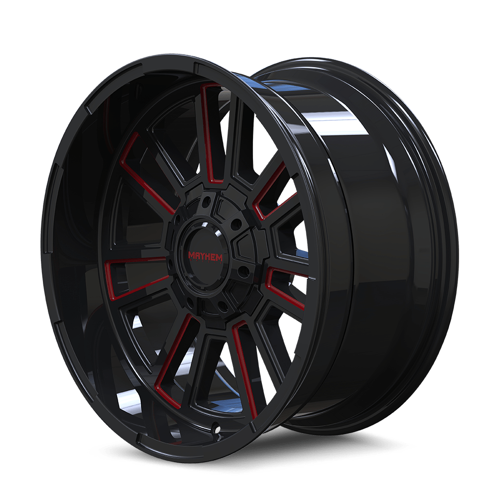Mayhem APOLLO (8115) GLOSS BLACK MILLED PRISM RED 8115-2181BTR