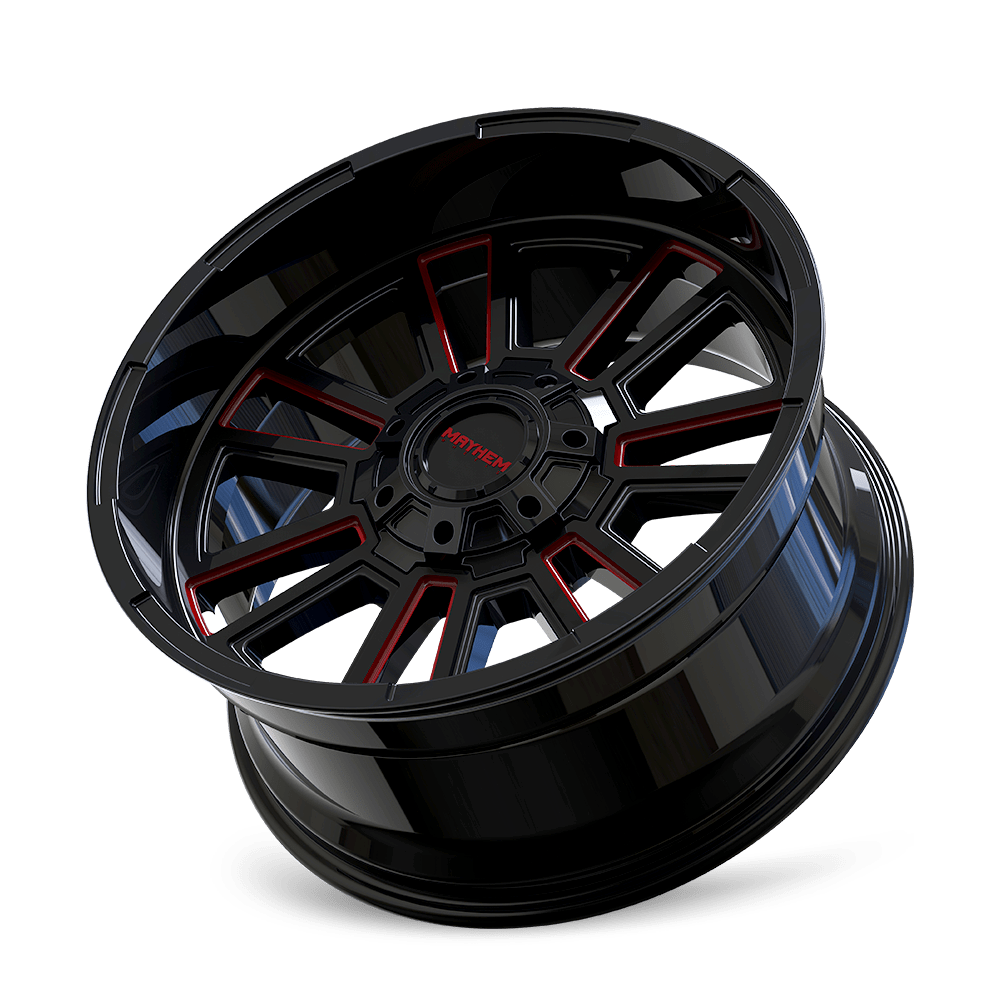 Mayhem APOLLO (8115) GLOSS BLACK MILLED PRISM RED 8115-2181BTR