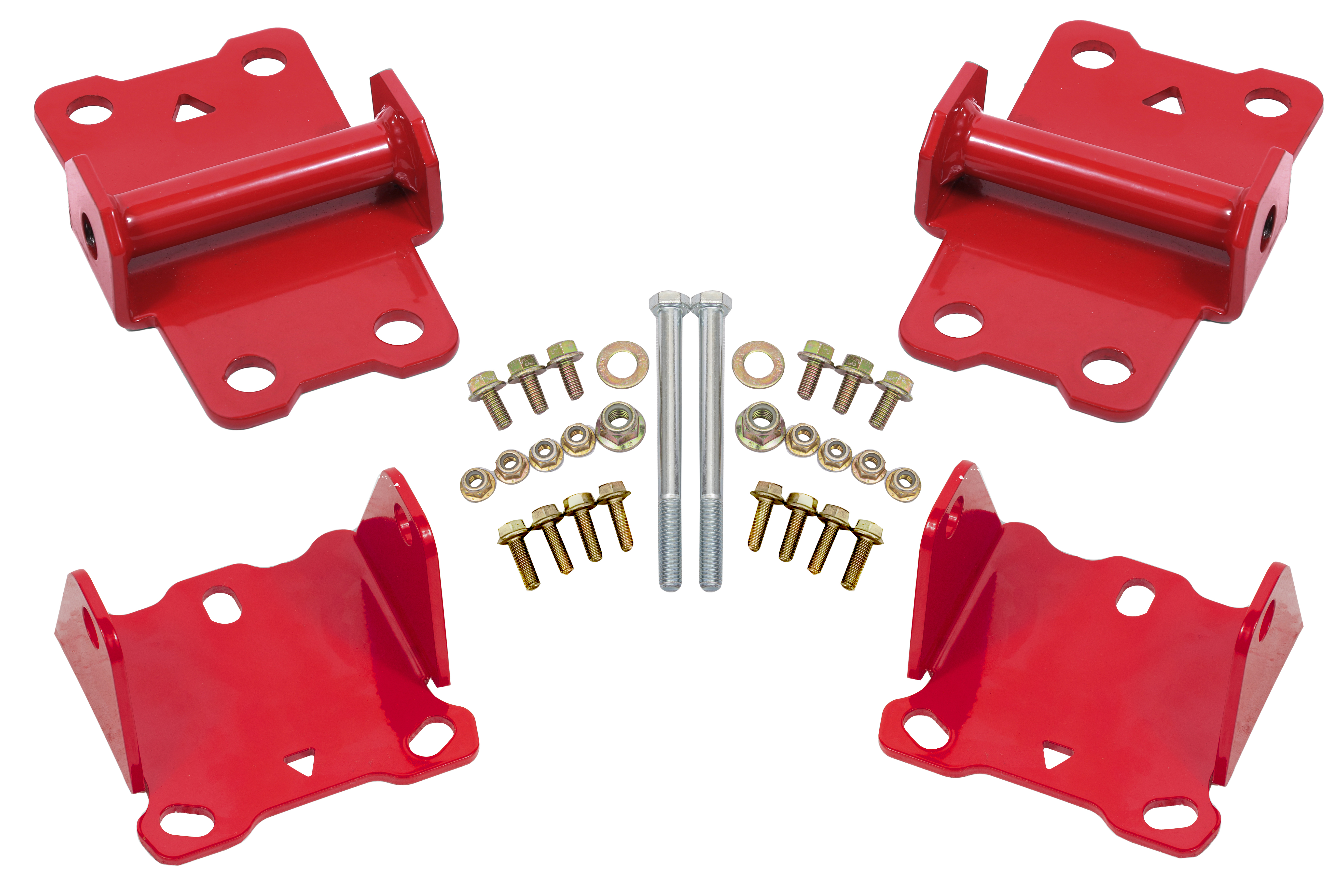 BMR Suspension Motor Mount Kit, Upper And Lower, Solid MM461R