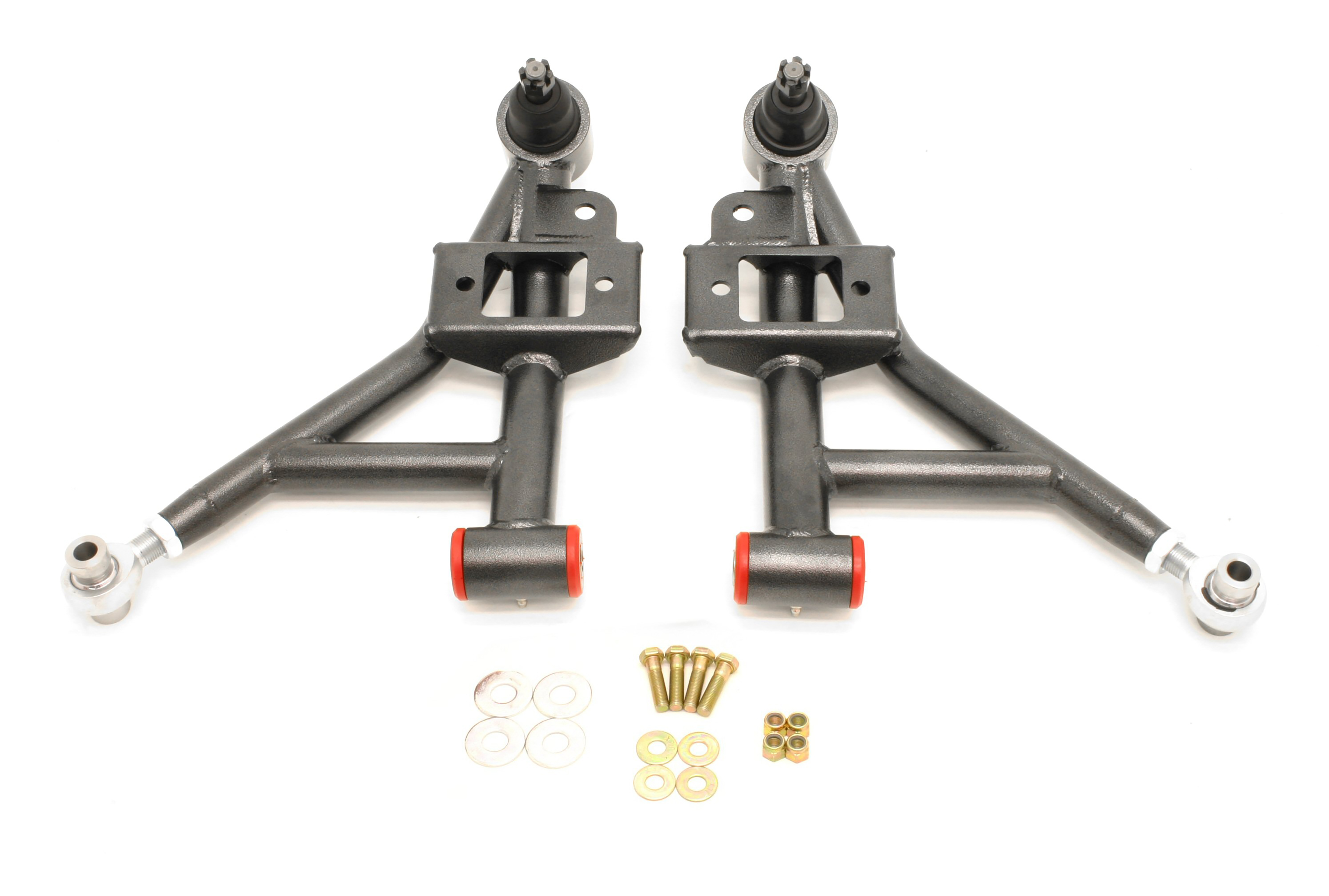 BMR Suspension A-arms, Lower, DOM, Adjustable, Polyurethane/Rod End Combo, 1" Lowering AA020H