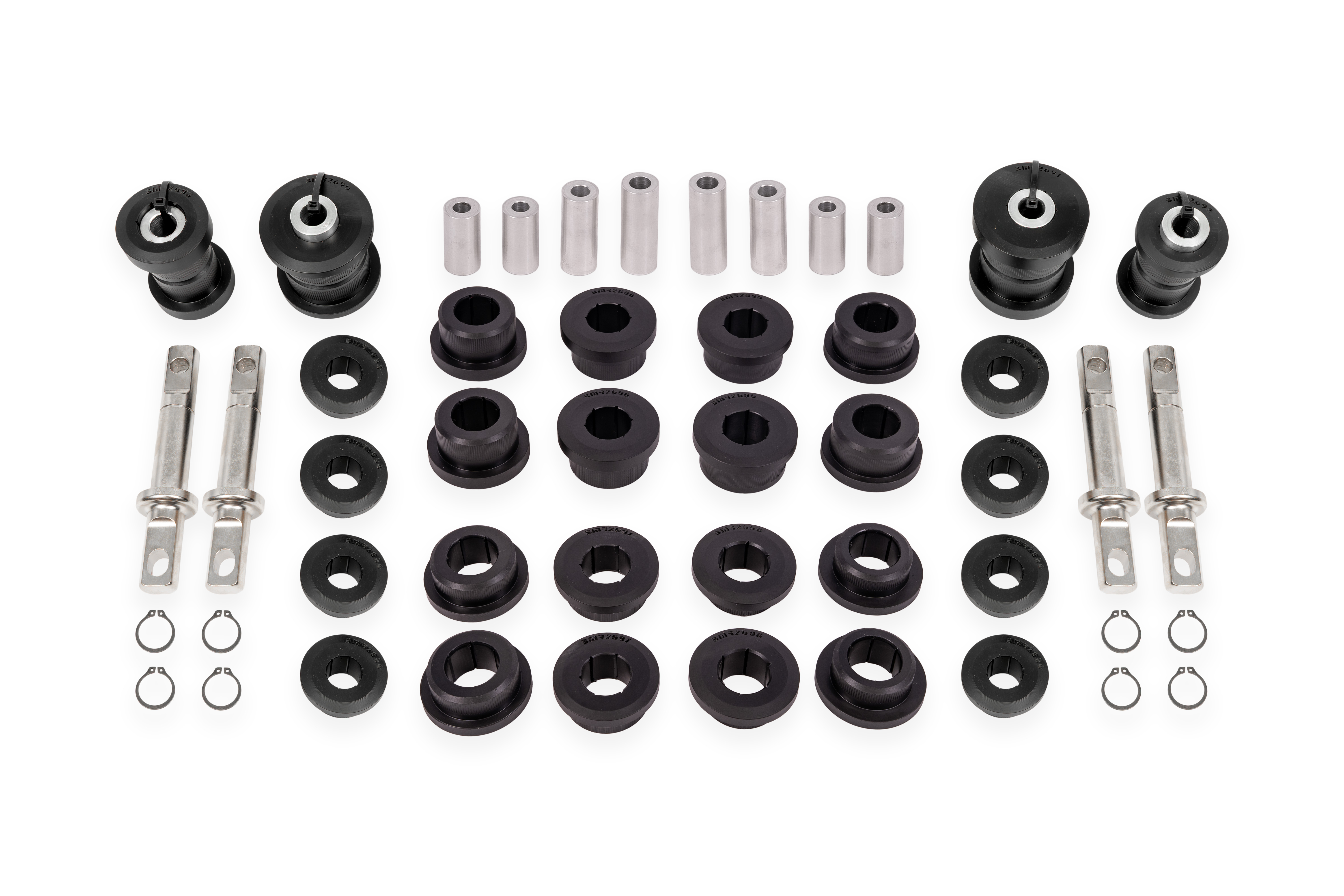 BMR Suspension Bushing Kit, Front and Rear Control Arms; Delrin CBK550