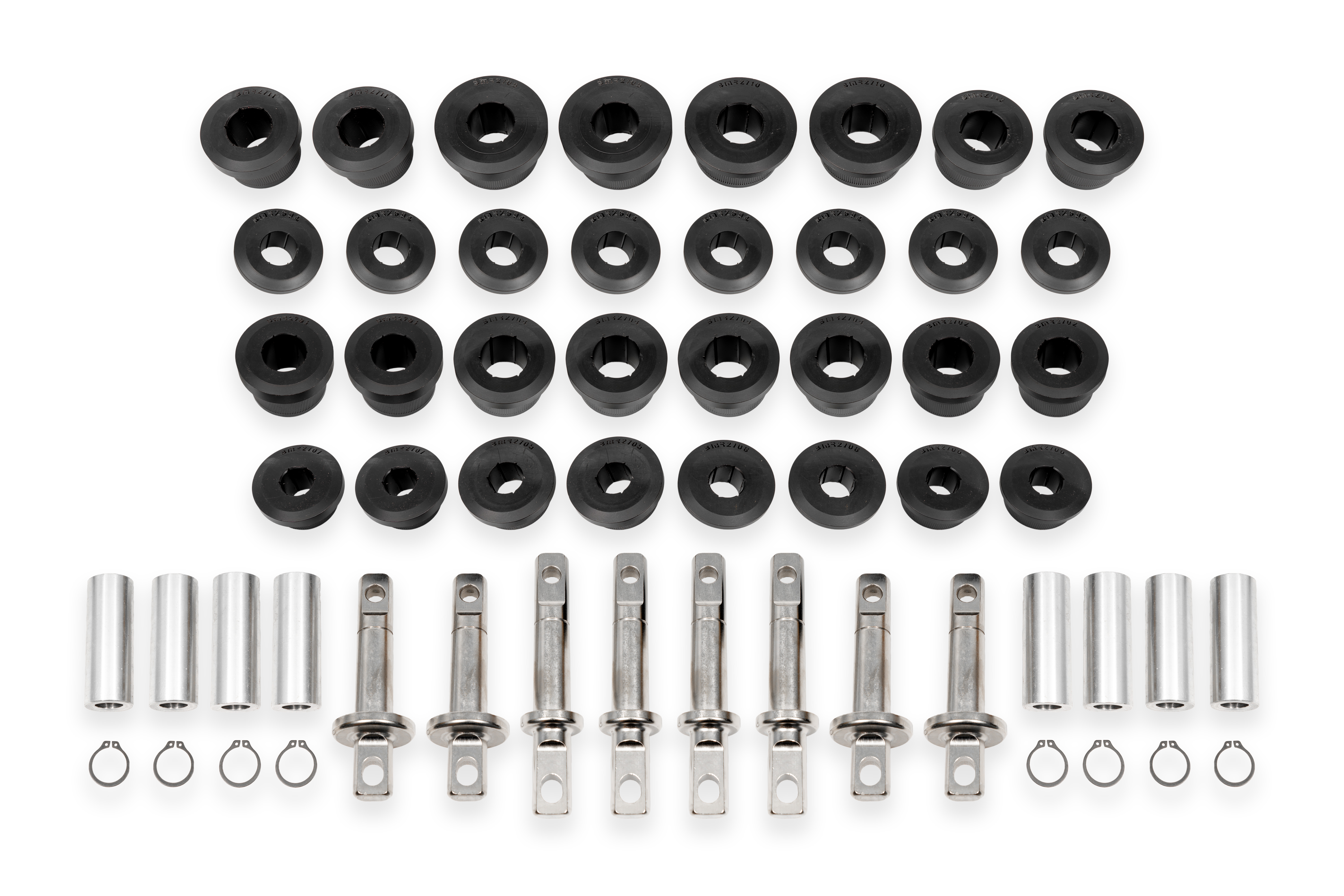 BMR Suspension Bushing Kit, Front and Rear Control Arms, Delrin CBK570