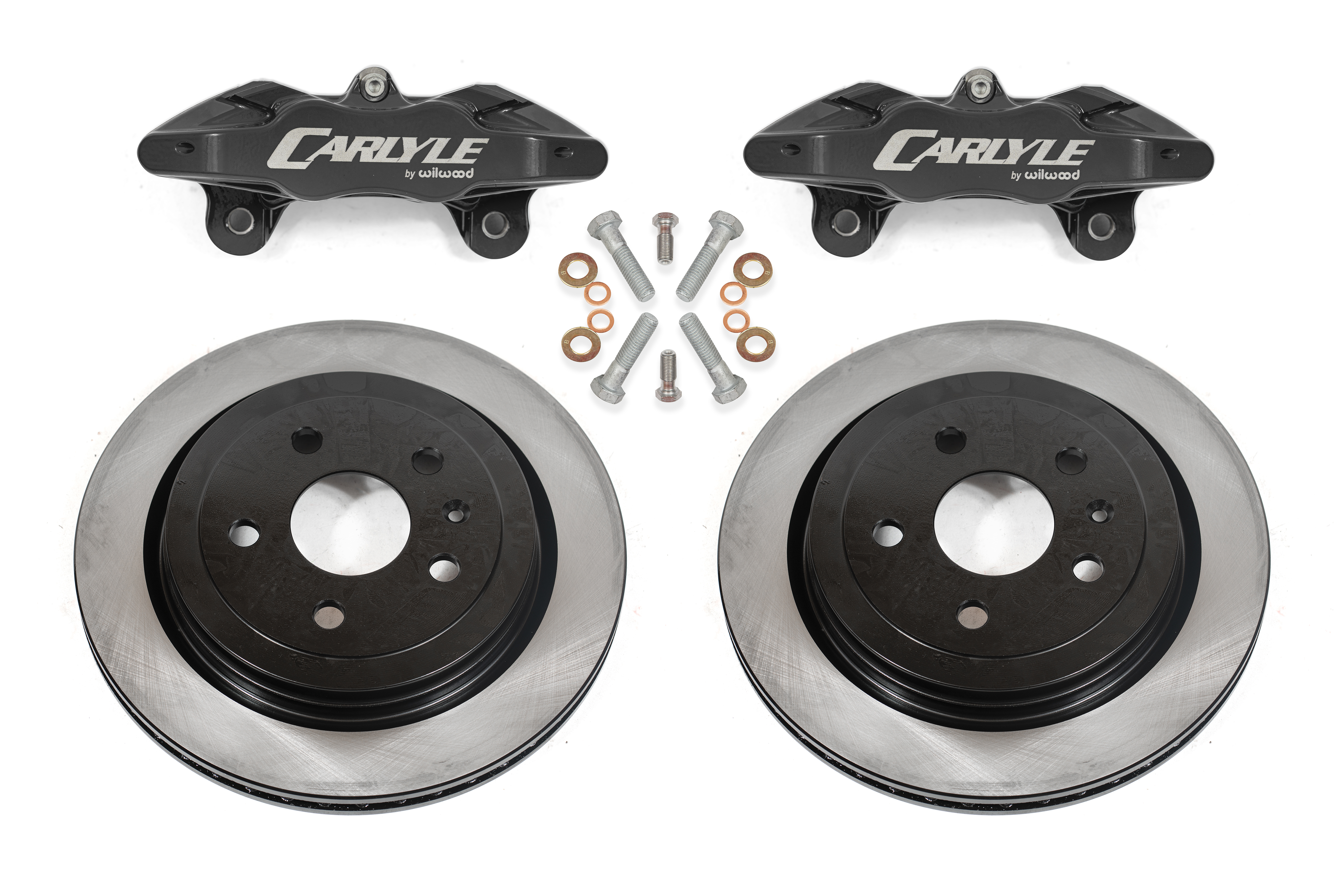 BMR Suspension Brake Kit for 15" Conversion, Solid Rotors, Black Calipers DBK550