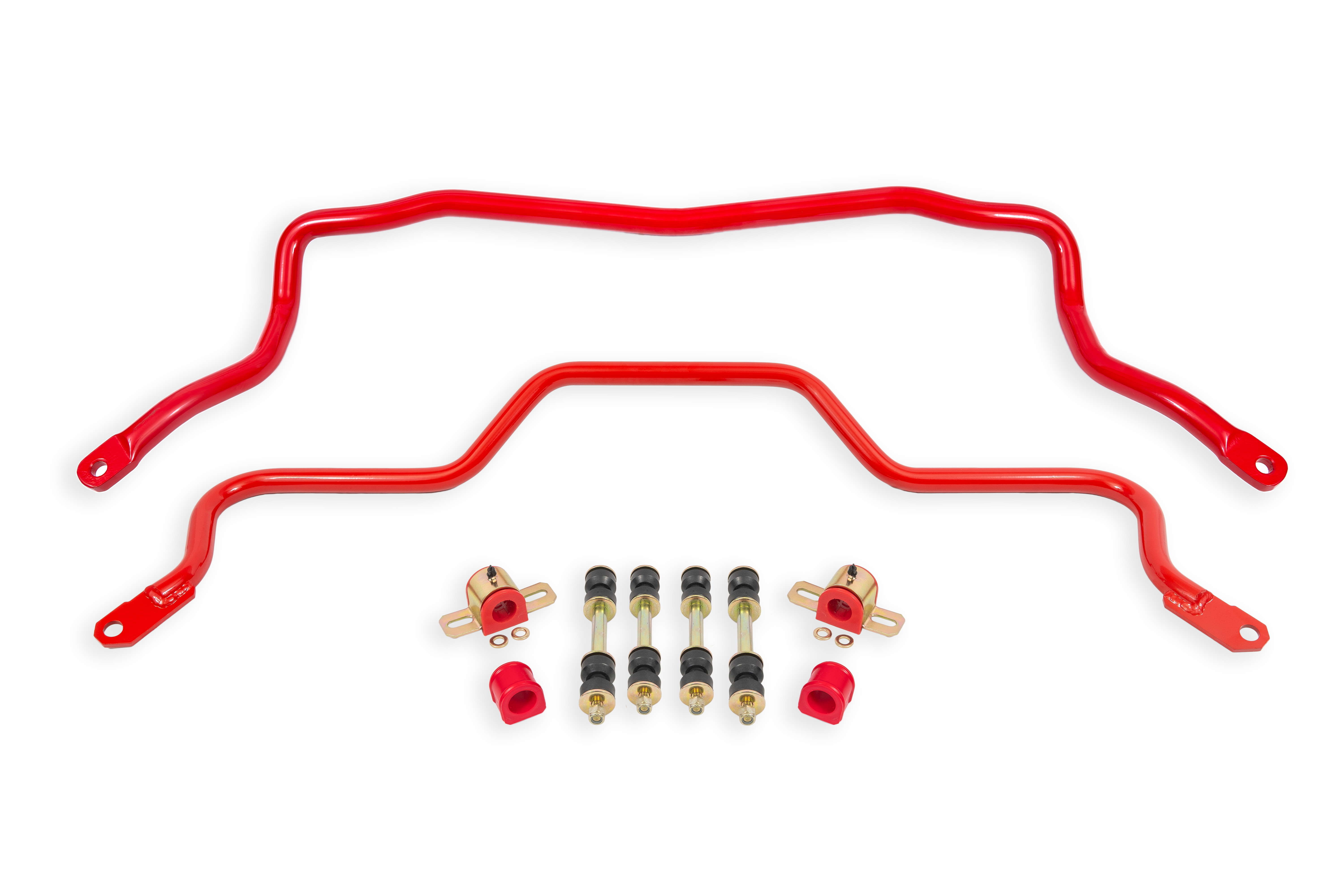 BMR Suspension Sway Bar Kit With Bushings, Front (SB002) And Rear (SB003) SB027R