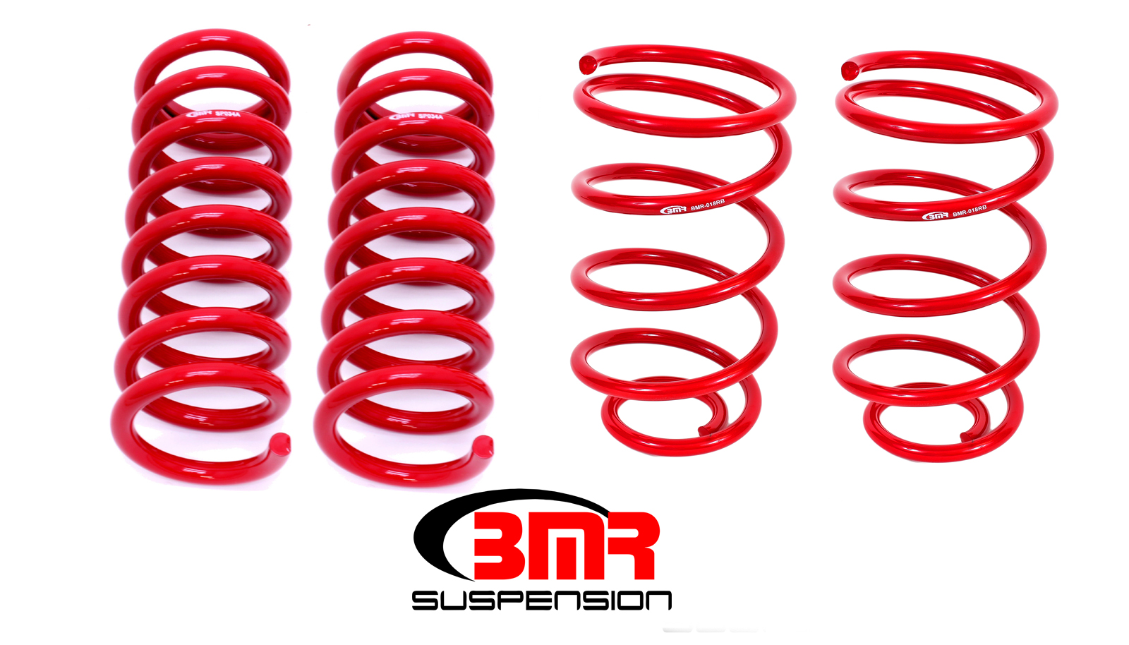 BMR Suspension Lowering Spring Kit, Set Of 4, 2.0" Drop SP033R