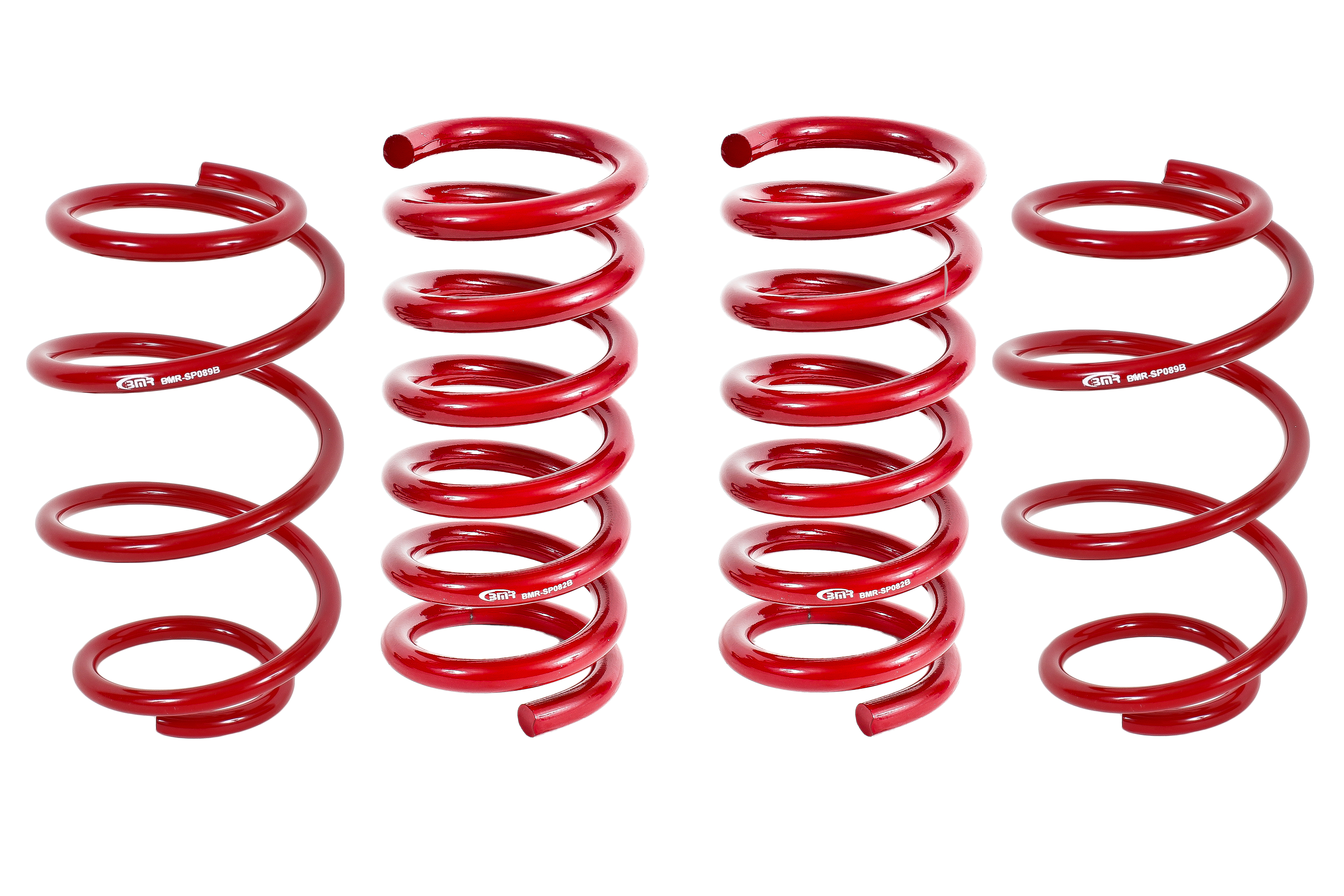 BMR Suspension Lowering Springs, Set Of 4, Minimal Drop, Performance SP763R