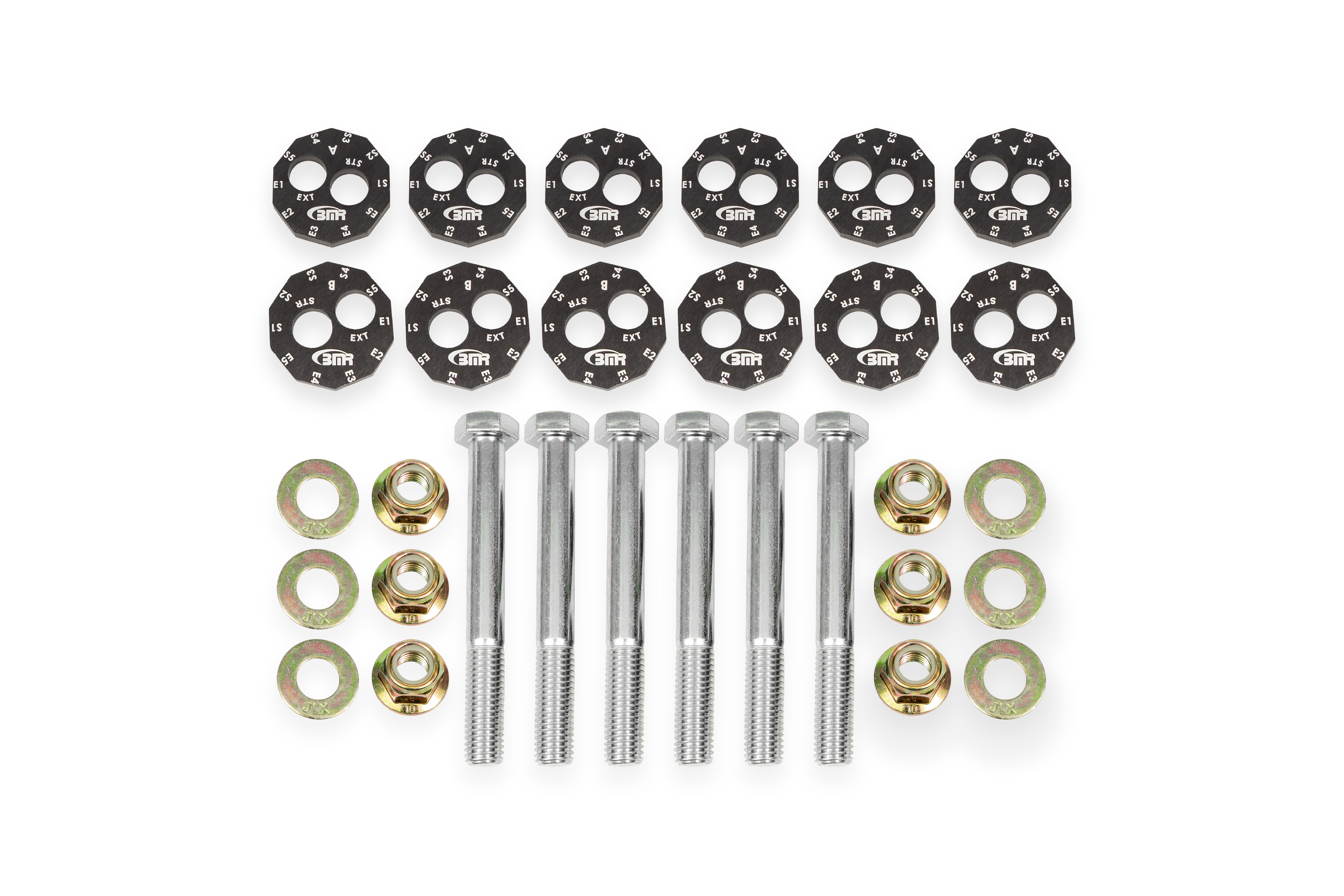 BMR Suspension Camber Bolt Kit, Front and Rear Lower Control Arms WAK552
