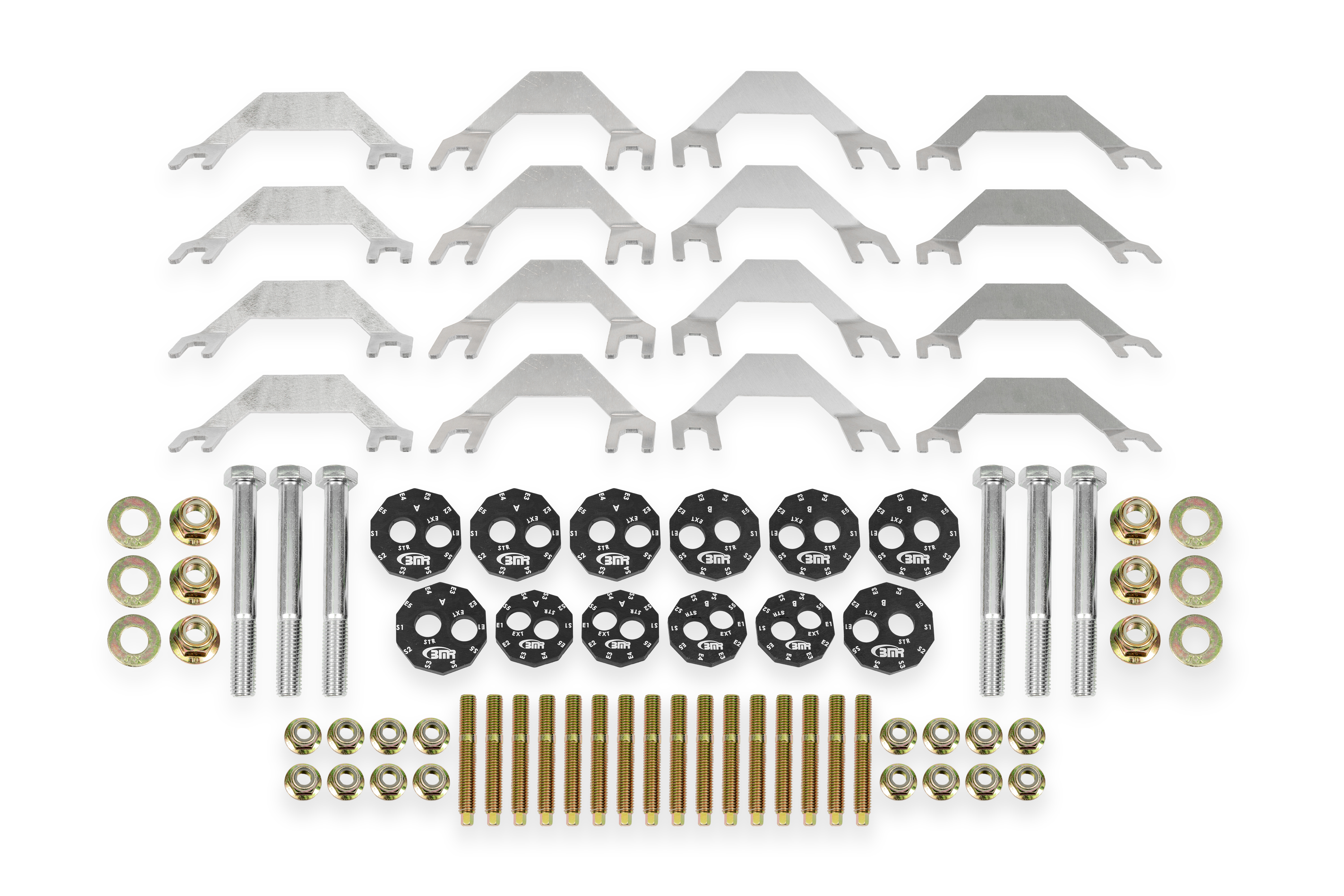 BMR Suspension Camber Bolt and Stud Kit, Upper and Lower Arms, Z06/ZR1 Only WAK560