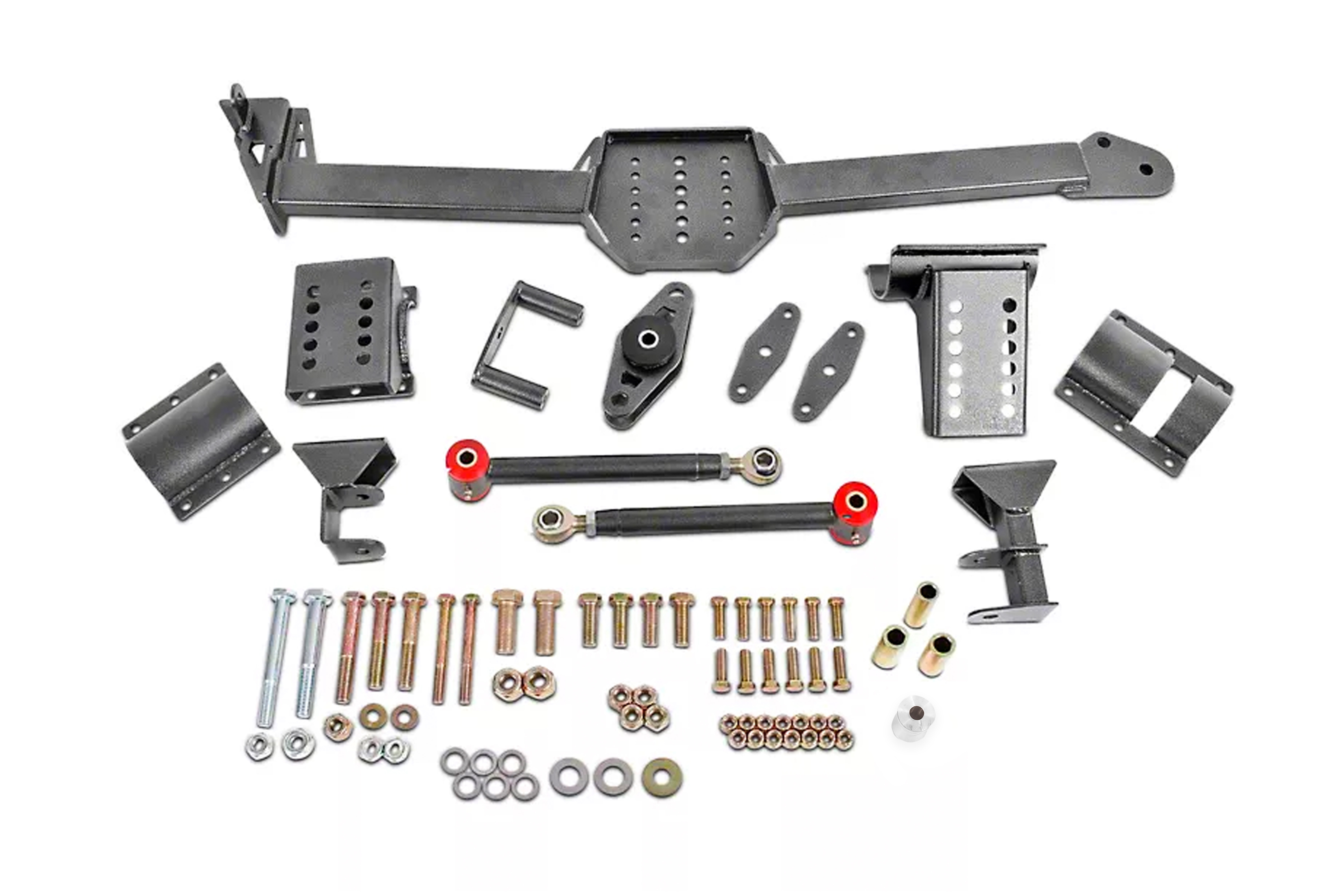 BMR Suspension Watts Link, Body Mount, Rod End/Poly, Adj, Axle Clamps WL005H