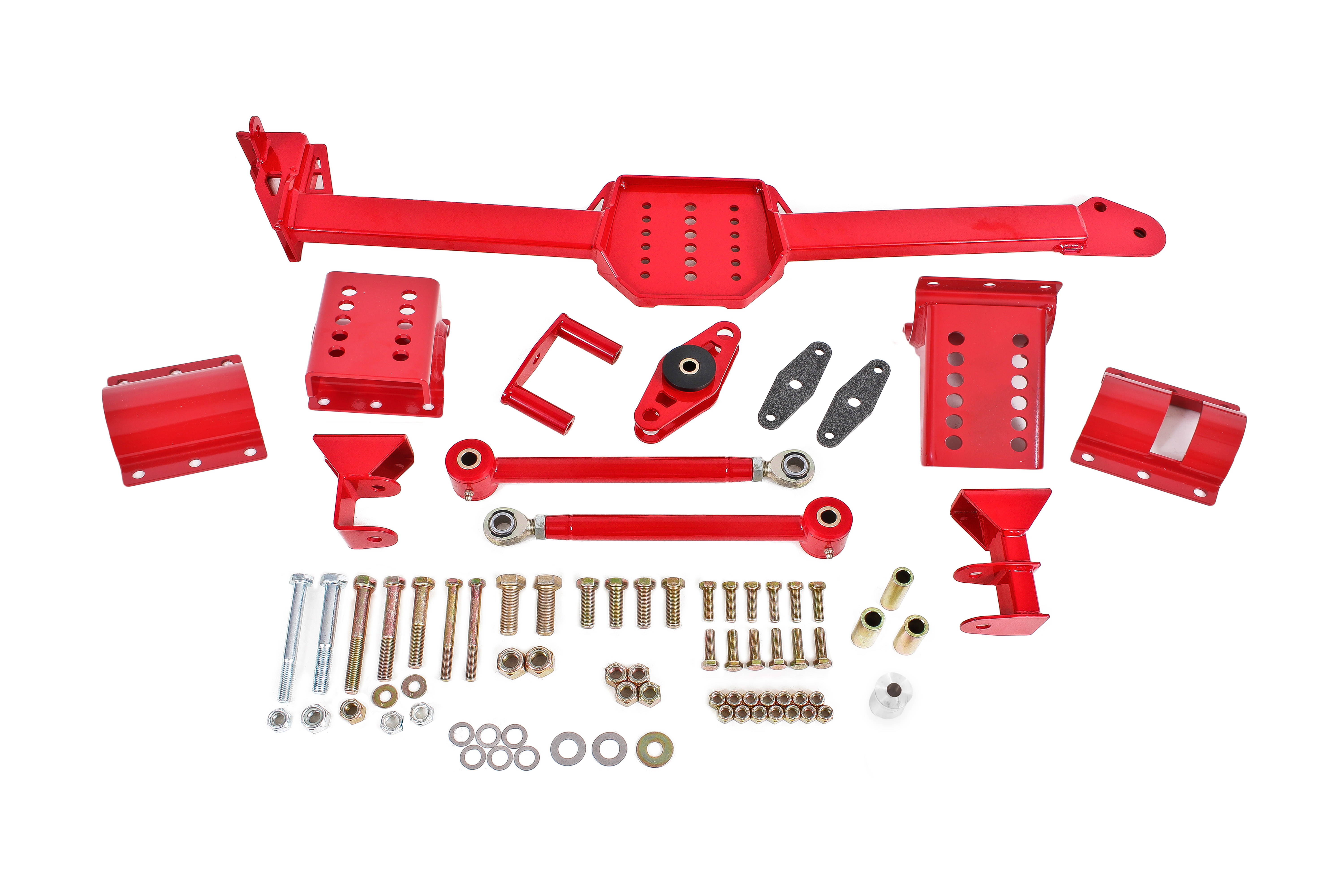 BMR Suspension Watts Link, Body Mount, Rod End/Poly, Adj, Axle Clamps WL005R