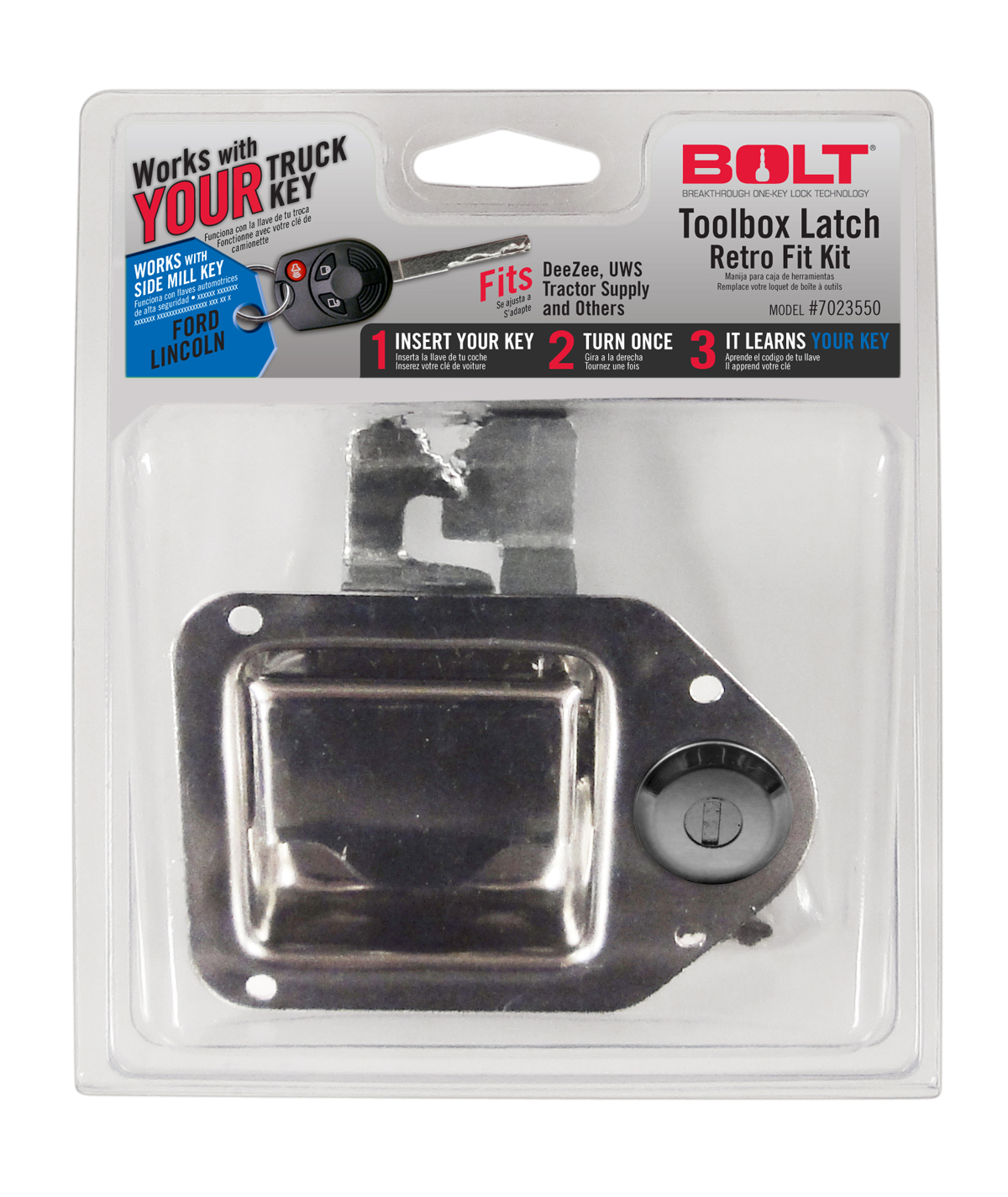 BOLT TOOLBOX LATCH FORD SIDE CUT 7023550