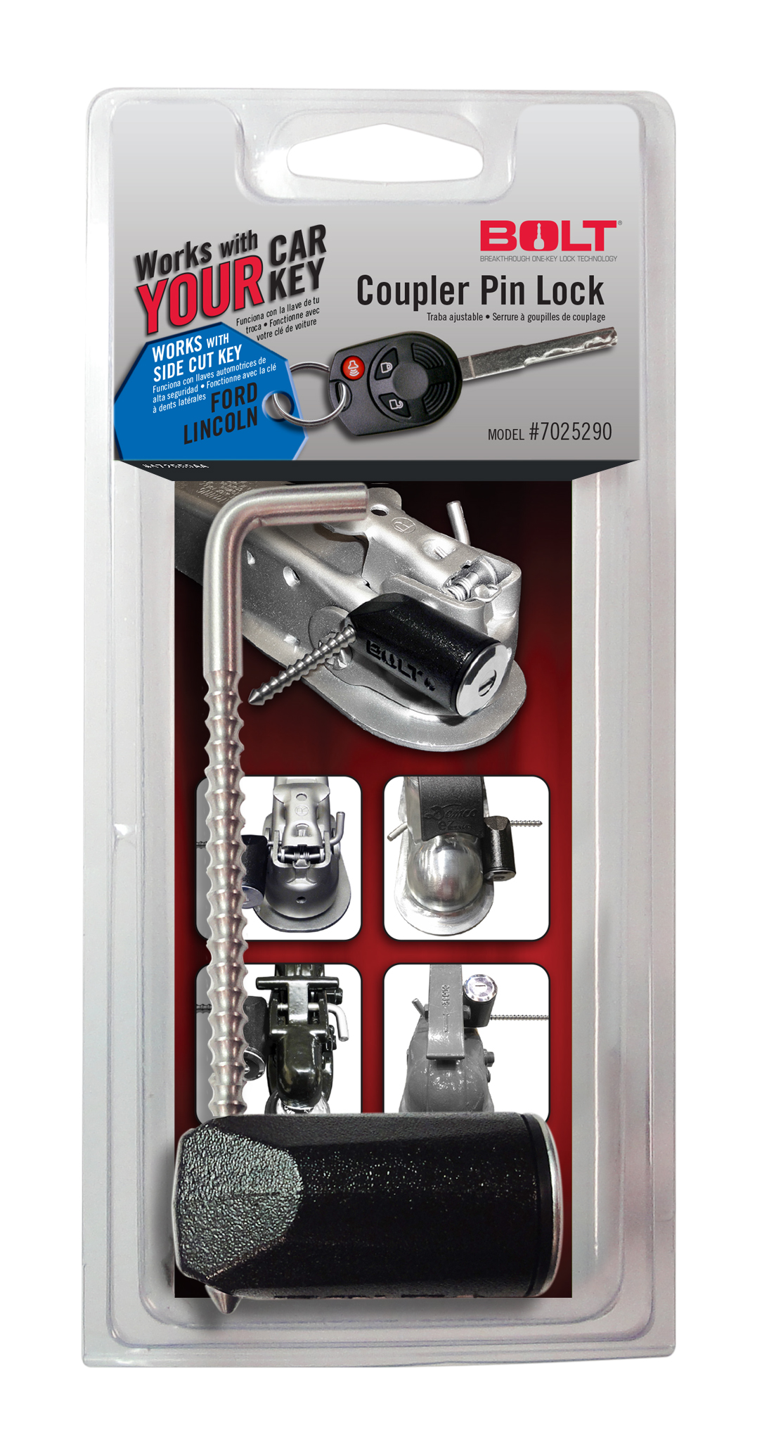 BOLT COUPLER PIN LOCK FORD SIDE CUT 7025290