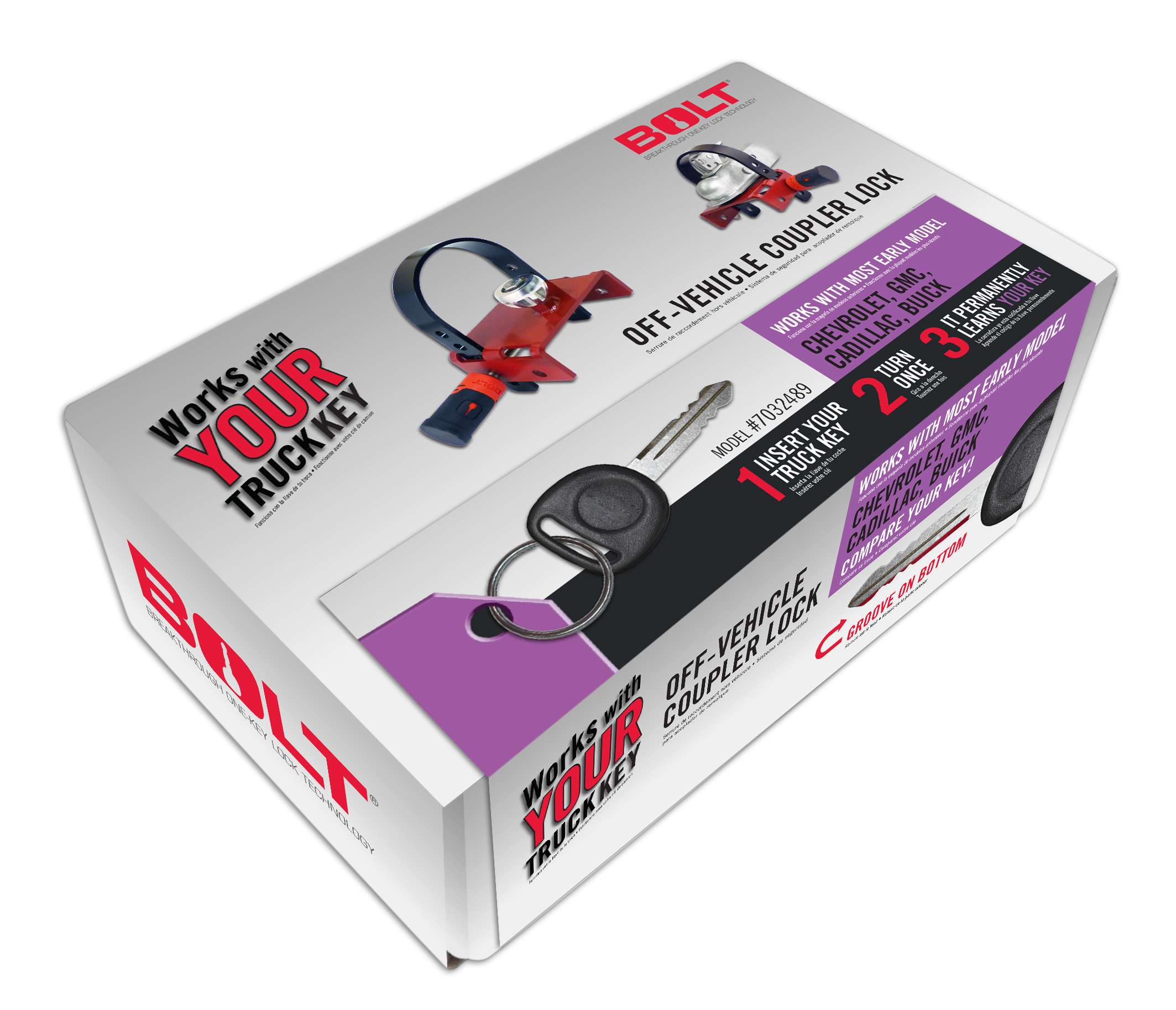 BOLT OFF-VEHICLE COUPLER LOCK GM EARLY MODEL 7032489