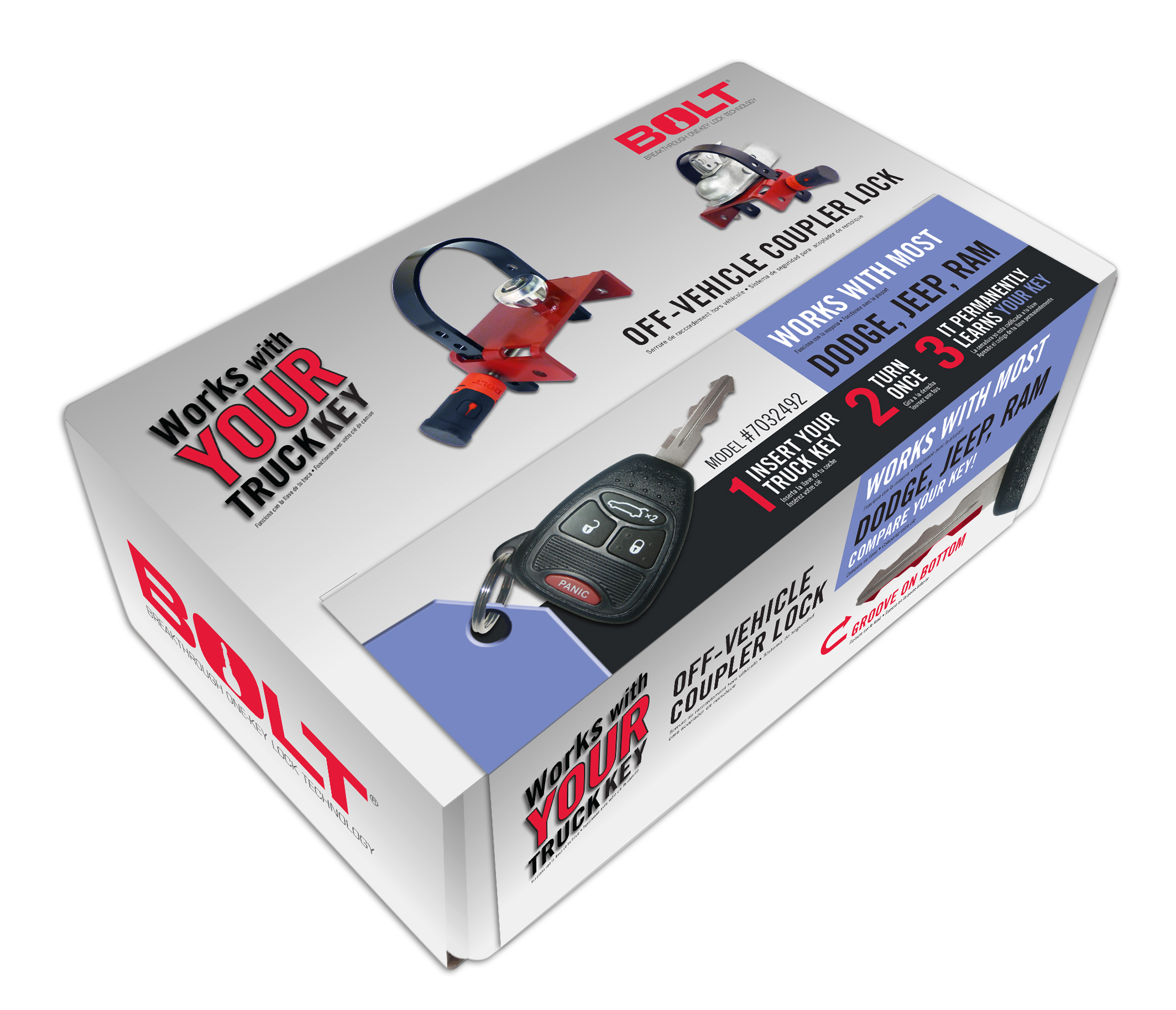 BOLT OFF-VEHICLE COUPLER LOCK CHRYSLER/DODGE/JEEP 7032492