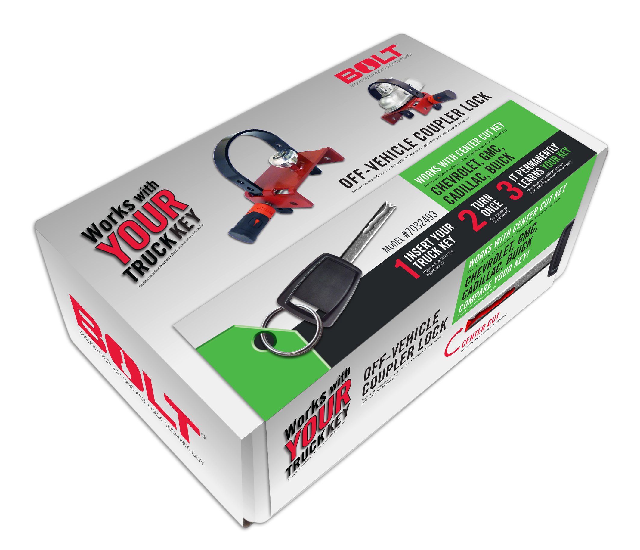 BOLT OFF-VEHICLE COUPLER LOCK GM CENTER CUT 7032493