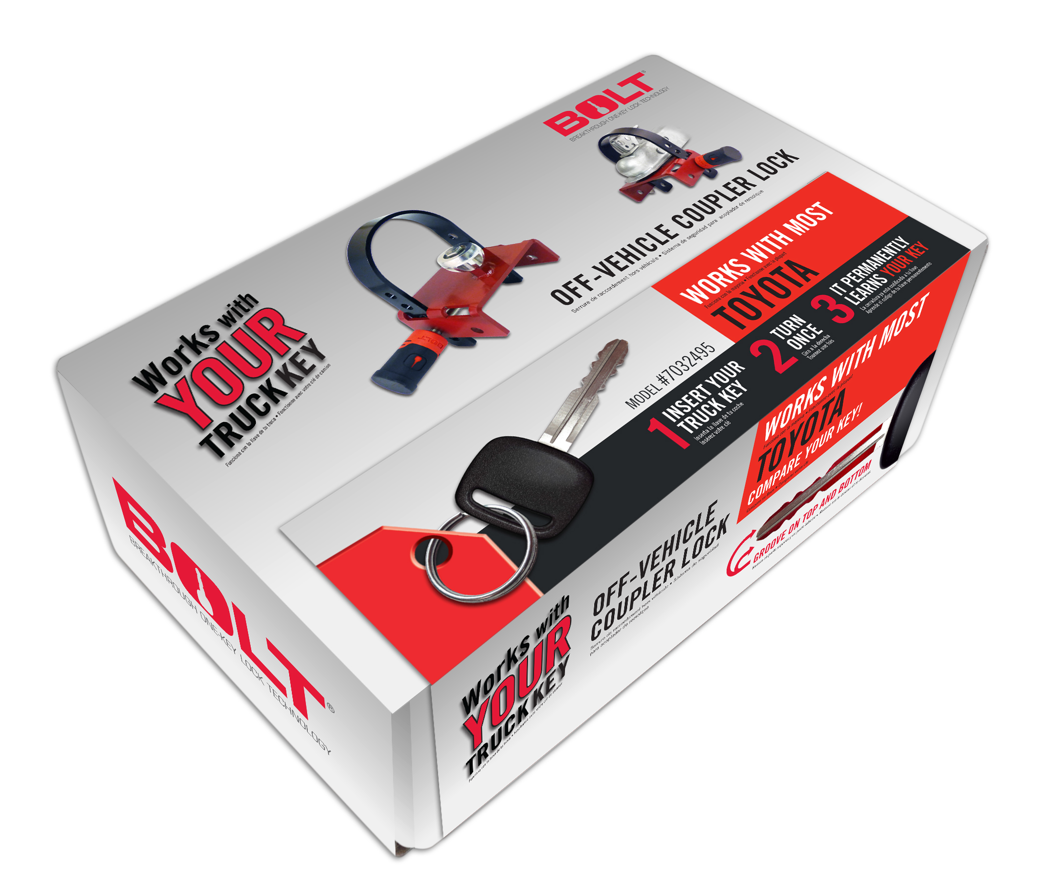 BOLT OFF-VEHICLE COUPLER LOCK TOYOTA 7032495