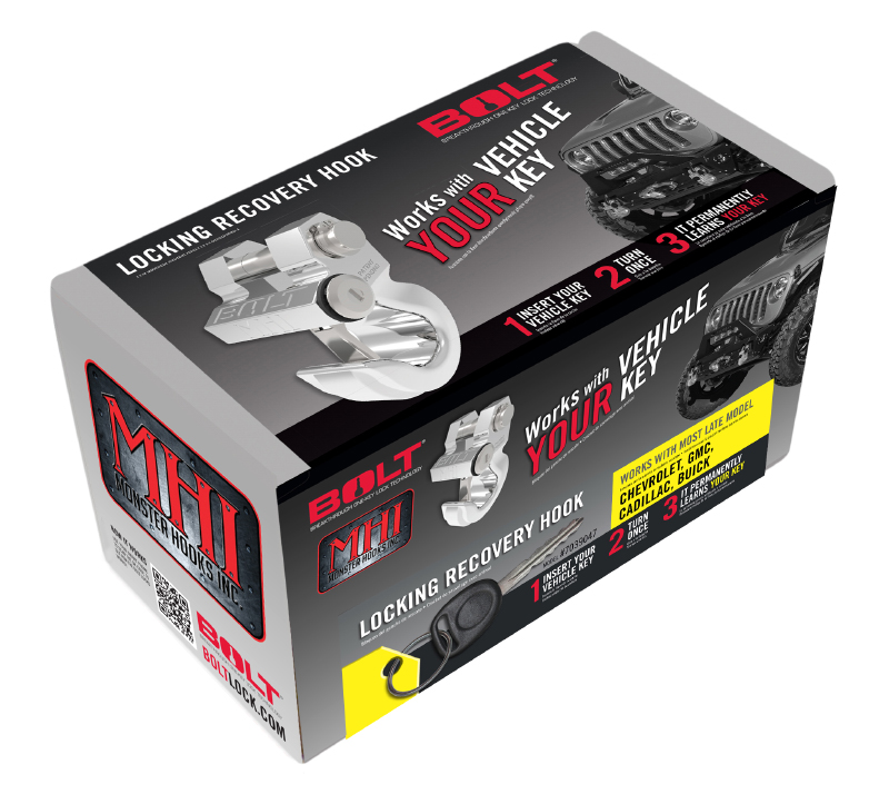 BOLT GM Late Model Locking Recovery Hook 7039047