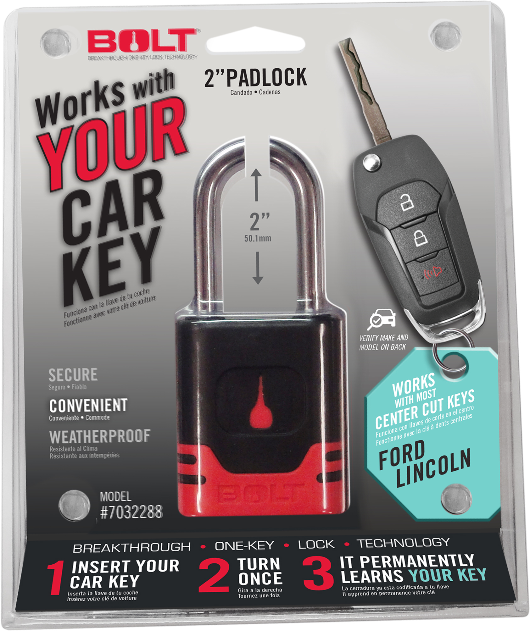 BOLT PADLOCK FORD Center Cut 7040469