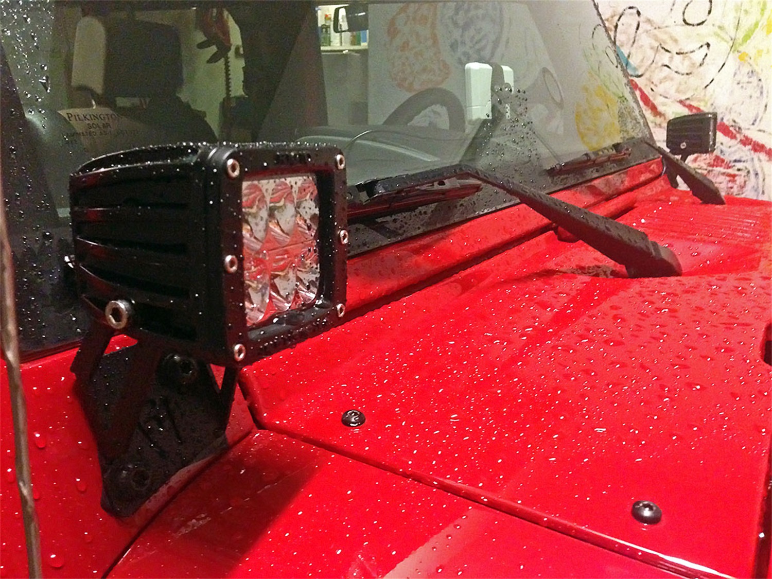 RIGID Industries 2007-2015 Jeep JK A-Pillar Mount Kit, Fits D-Series or Radiance POD Lights 40331