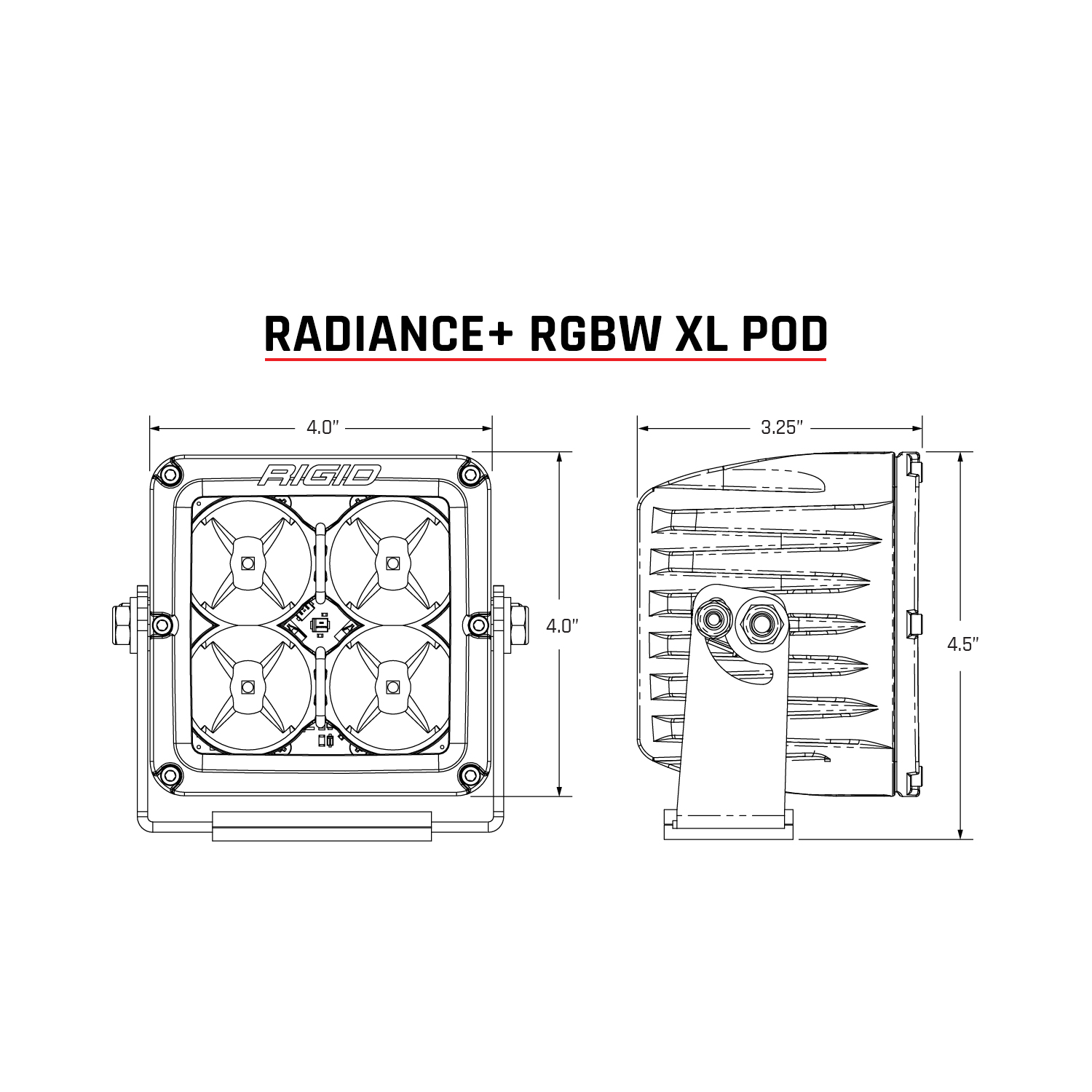 RIGID Industries Radiance+ Pod XL RGBW 322053